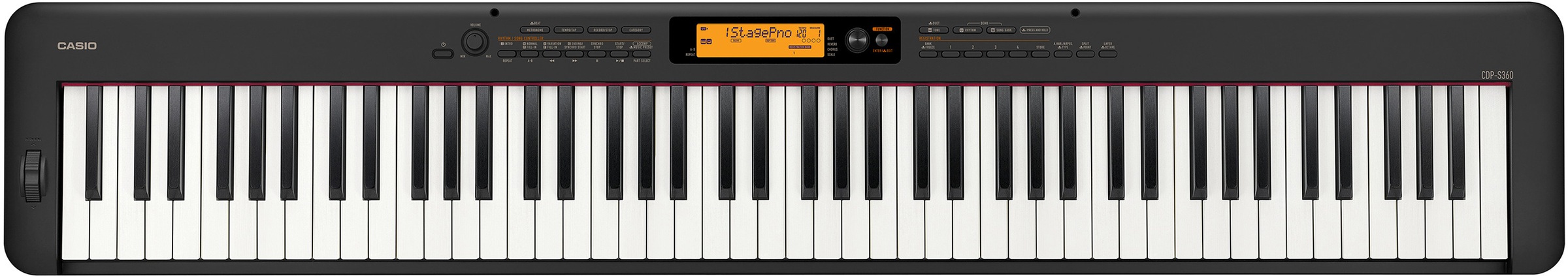 CASIO Digitalpiano »CDP-S360BK«, mit Stativ und Pedal