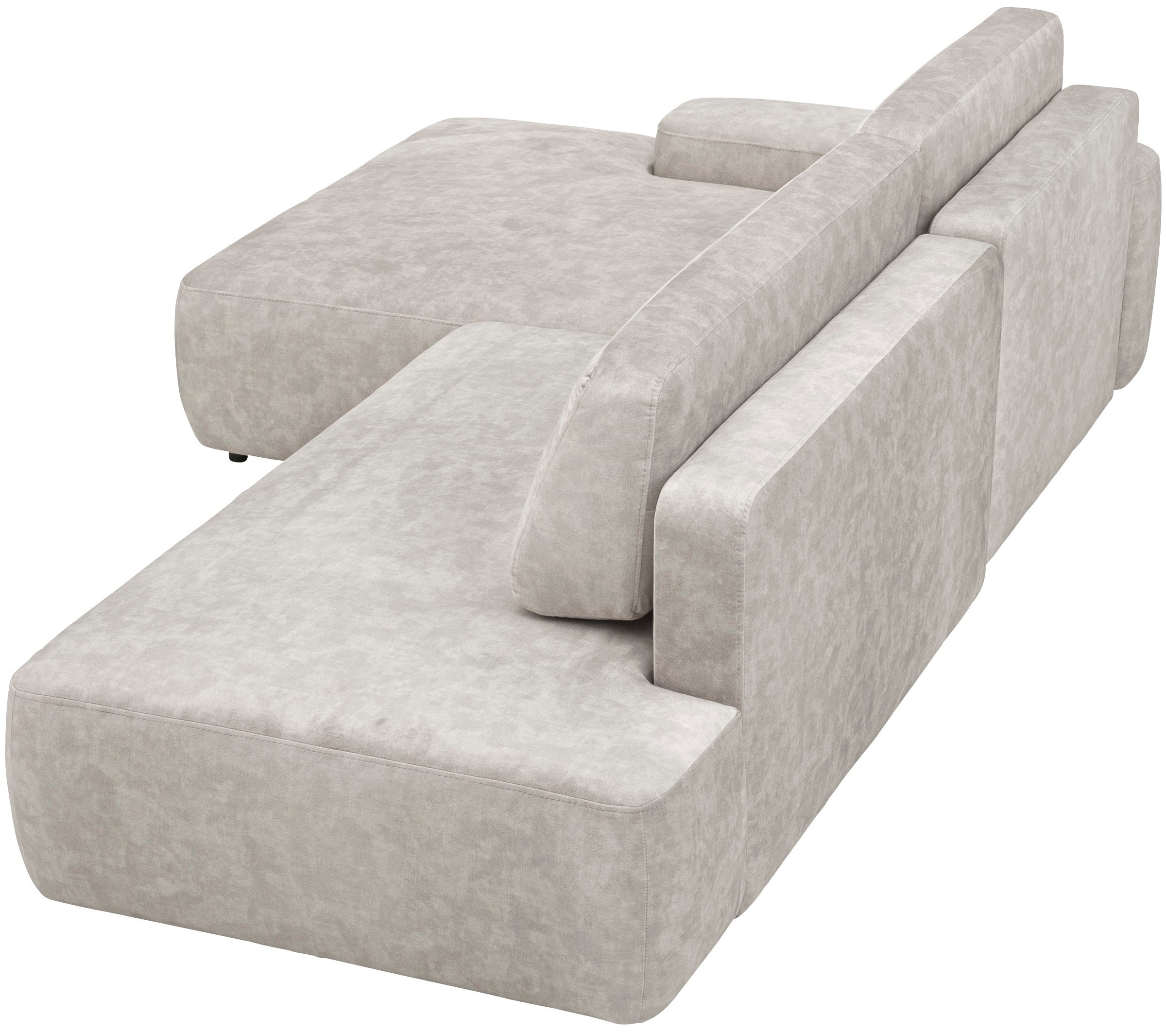 INOSIGN Ecksofa »TORGE, Schlafsofa Cord, Samtvelours u. Strukur fein, Couch in L-Form«, Schlaffunktion und Bettkasten, Liegefläche: 210x125 cm, neues Design