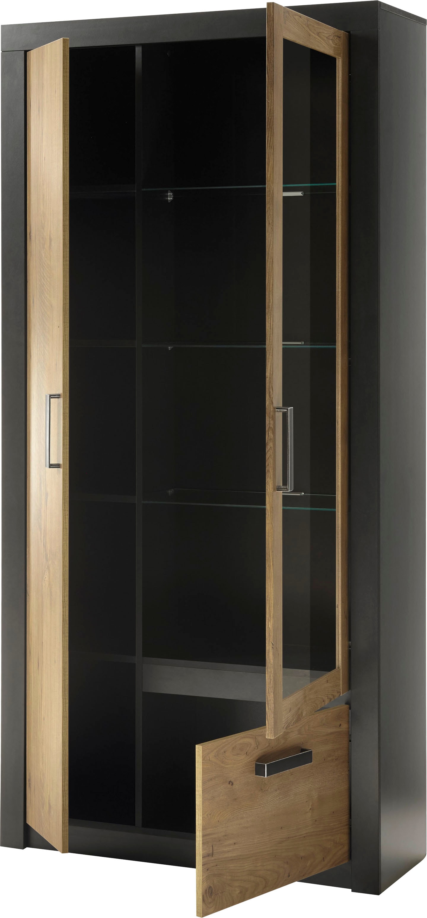 INOSIGN Vitrine »BRÜGGE«, Glasvitrine, Stauraumvitrine, Standvitrine, Höhe ca. 192 cm