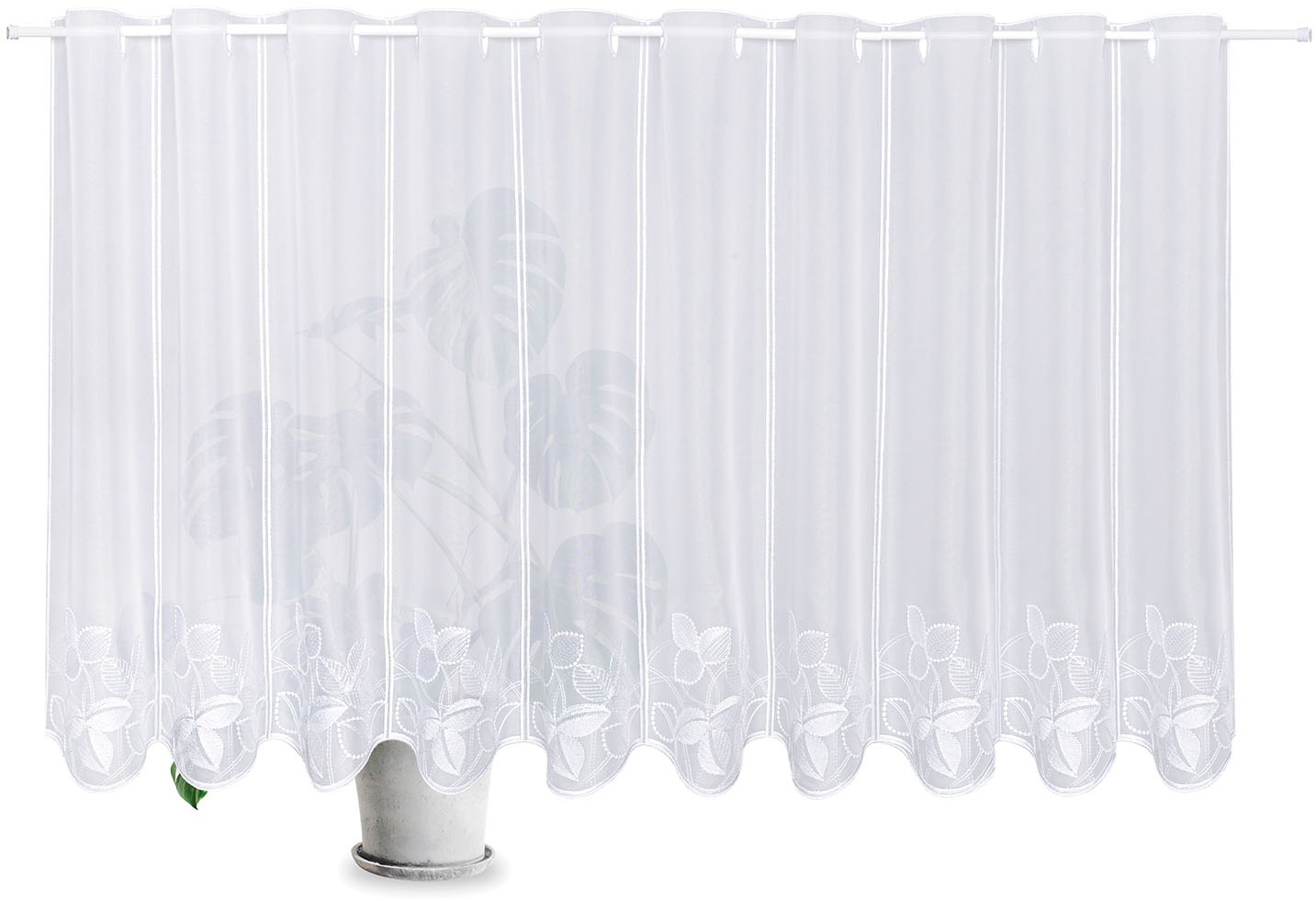 Gerster Scheibengardine »Fabia, nach Maß« Durchzuglöcher 1 Stk. tlg. SB-Bis günstig online kaufen