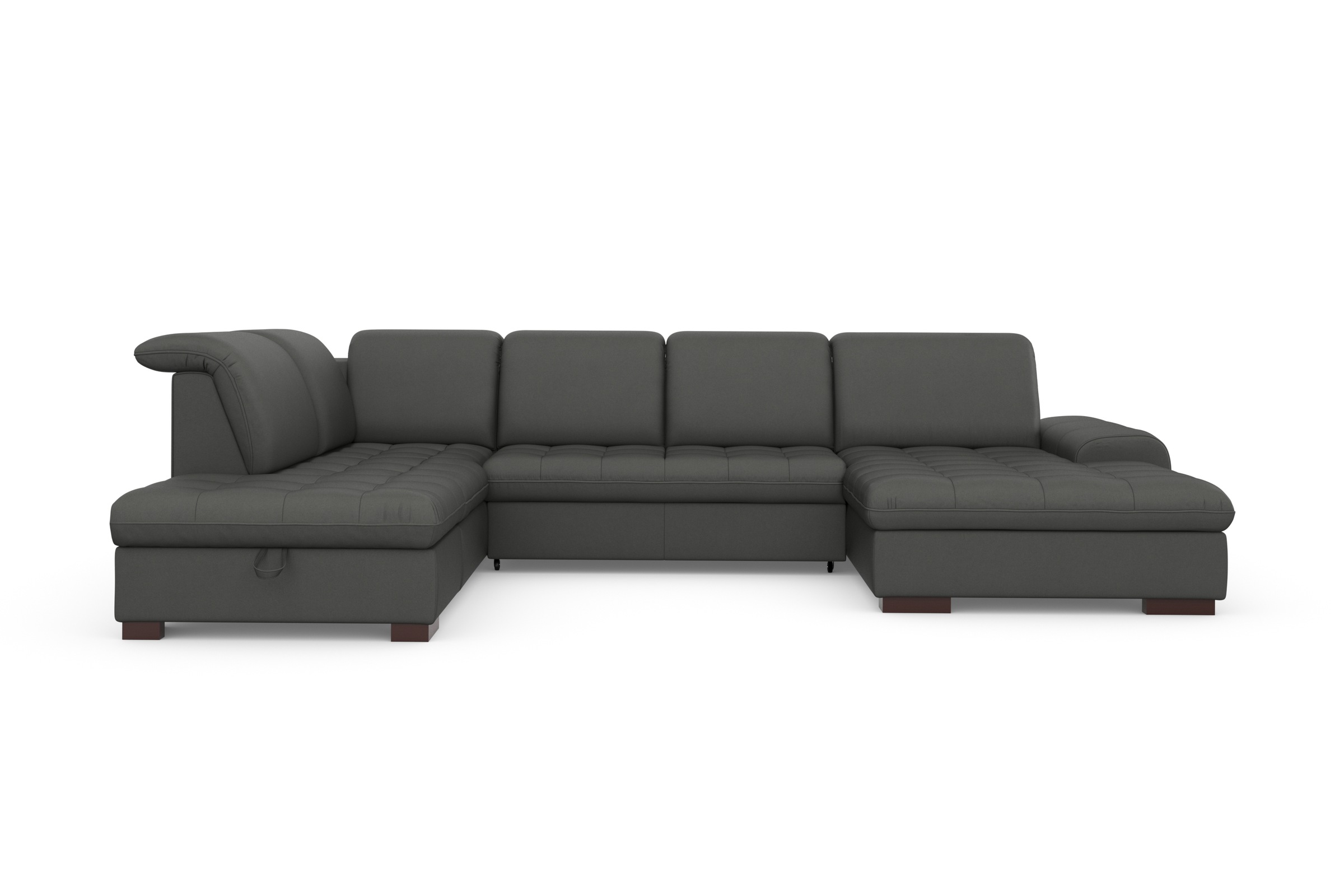 sit&more Wohnlandschaft »Luxor U-Form«, wahlweise mit Bettfunktion, Bettkasten und Kopfteilverstellung