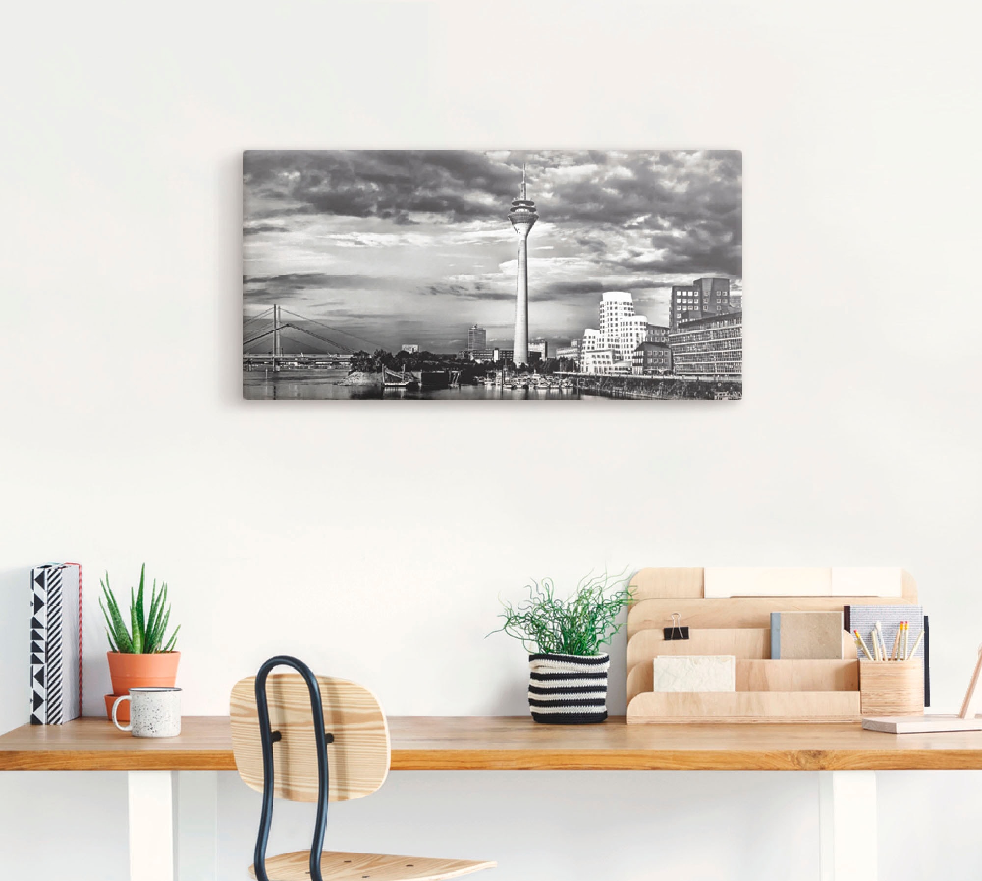 Artland Wandbild »Düsseldorf Collage Skyline 10«, Deutschland, (1 St.), als günstig online kaufen