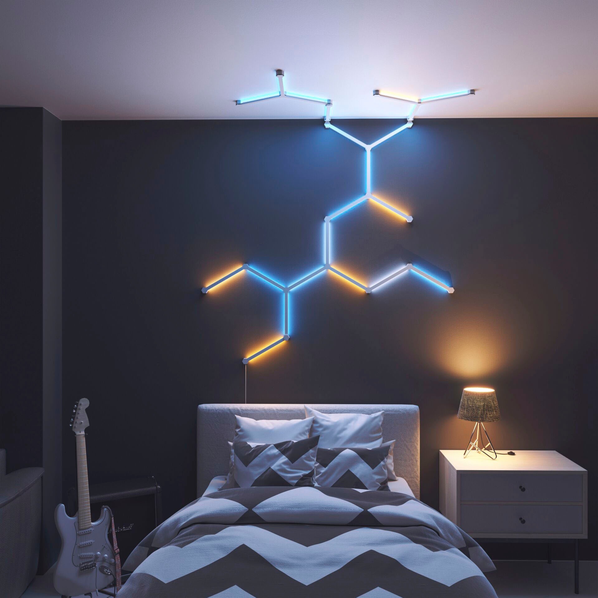 nanoleaf Dekolicht »Nanoleaf Lines Flexibles Connectors - 3pcs« 3 Stk. Erweiterungsset mit 3 flexiblen Verbindungsstücken für Nanoleaf Lines