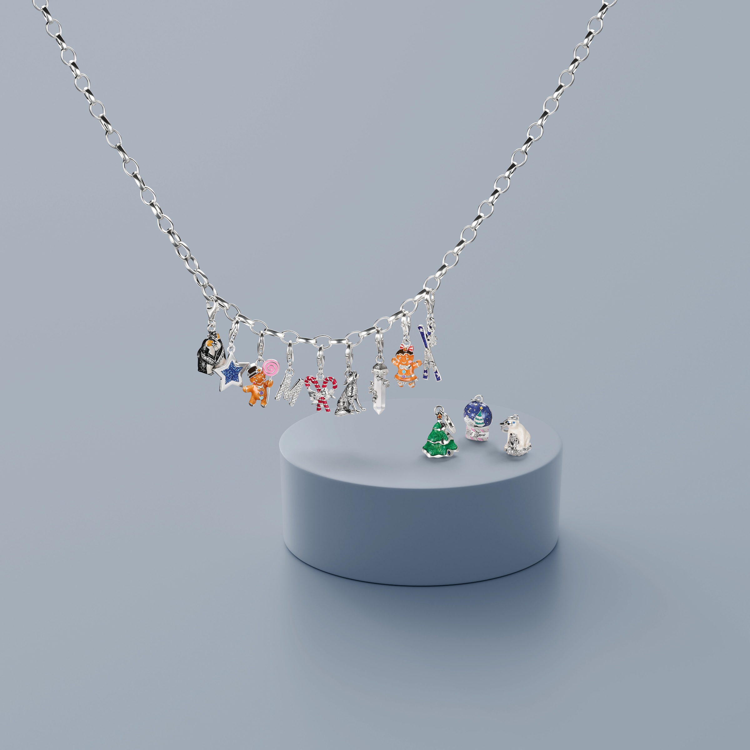 THOMAS SABO Charm-Einhänger »Zuckerstangen« mit Zirkonia (synth.)