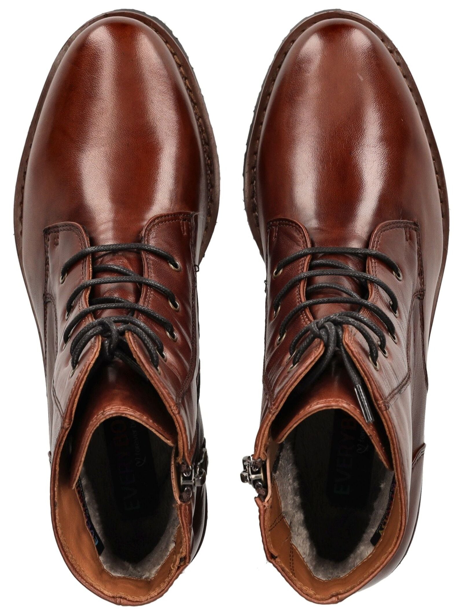 Everybody Schnürstiefelette »Everybody Stiefelette Glattleder«