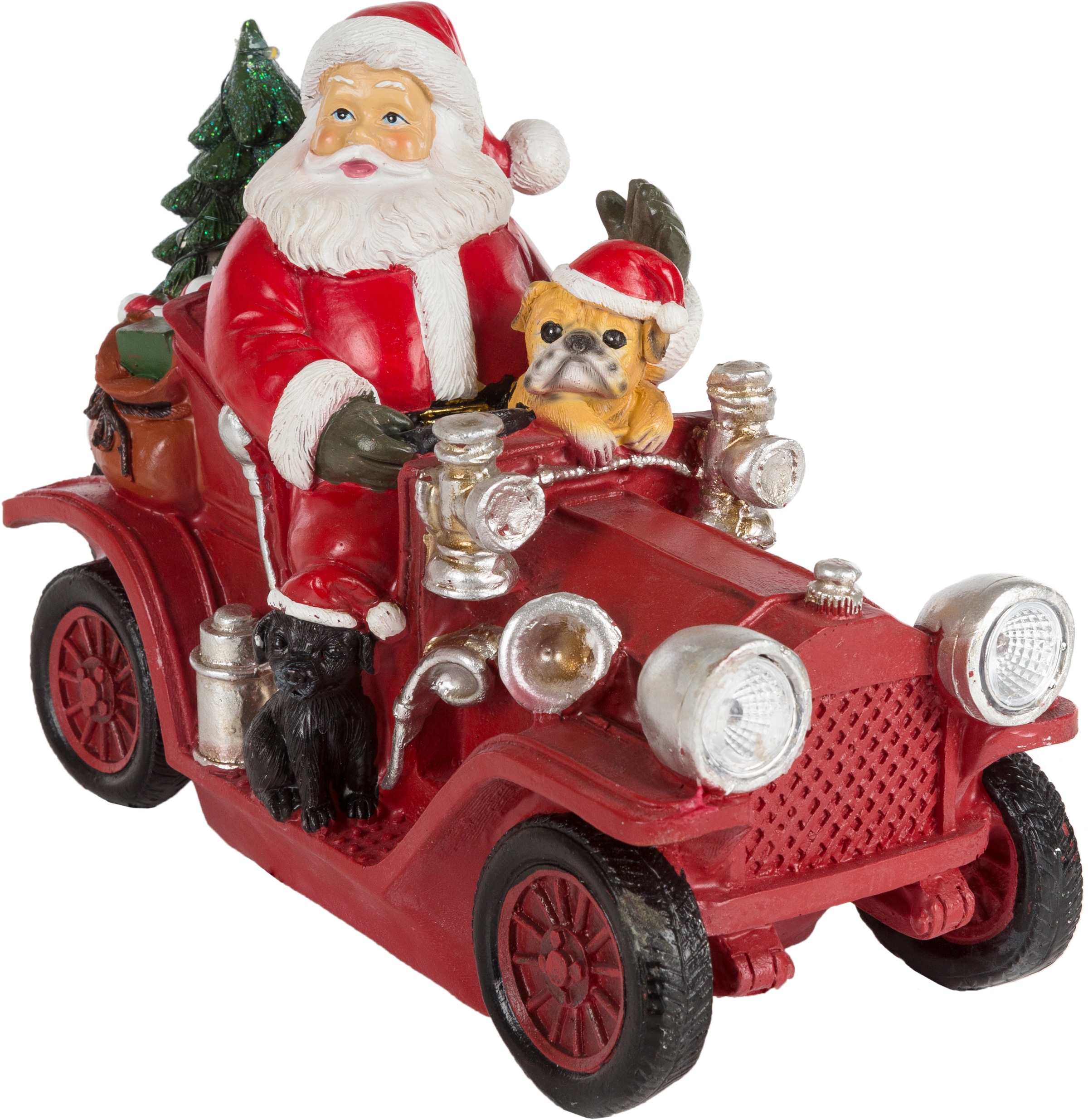 Myflair Möbel & Accessoires Weihnachtsfigur »Weihnachtsdeko rot«, im Auto, günstig online kaufen