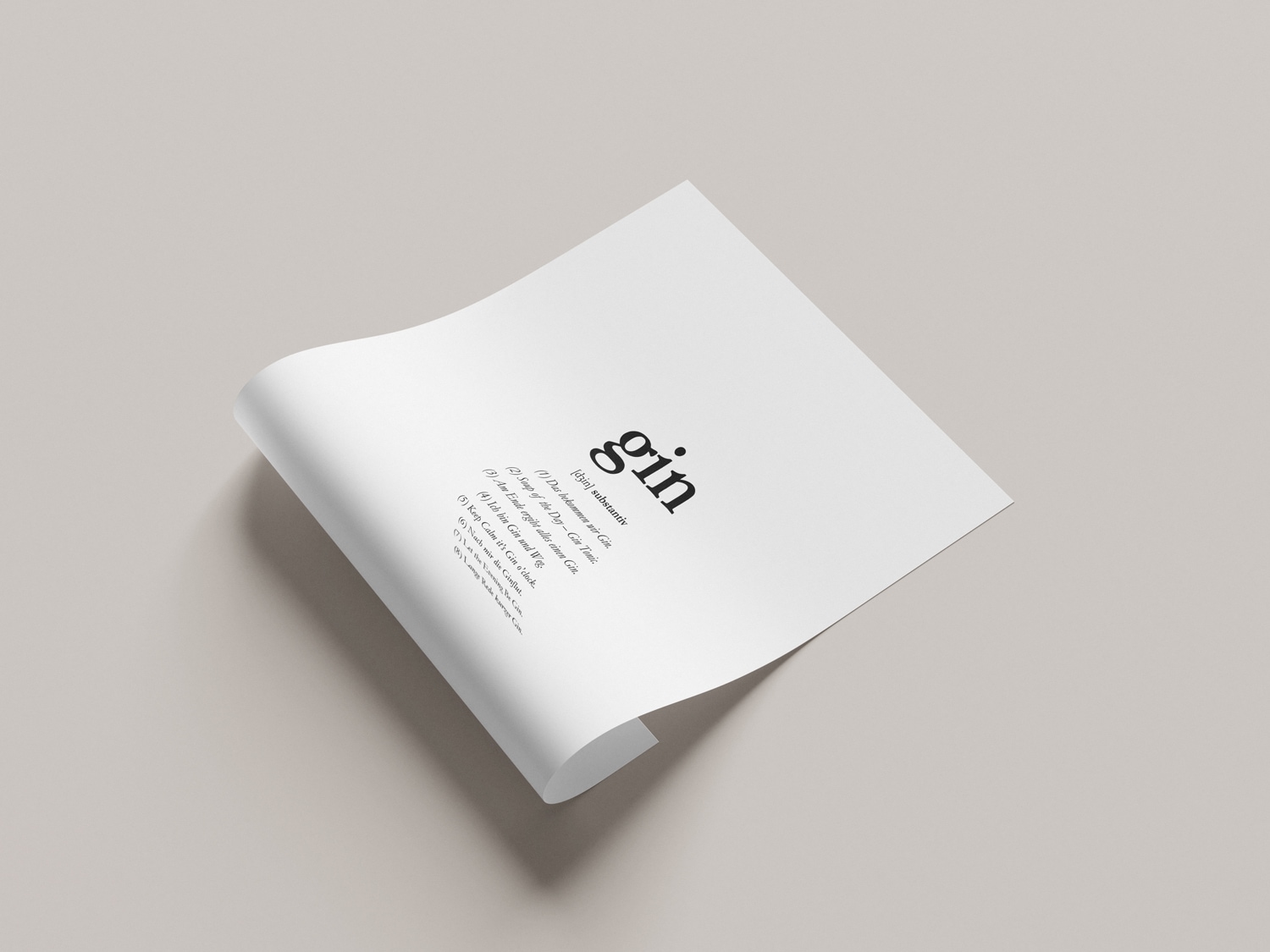 queence Bild mit Rahmen »oder Poster, Gin« Schriftzug | Schwarz-Weiß | Sprüche & Texte 1 Stk. tlg.