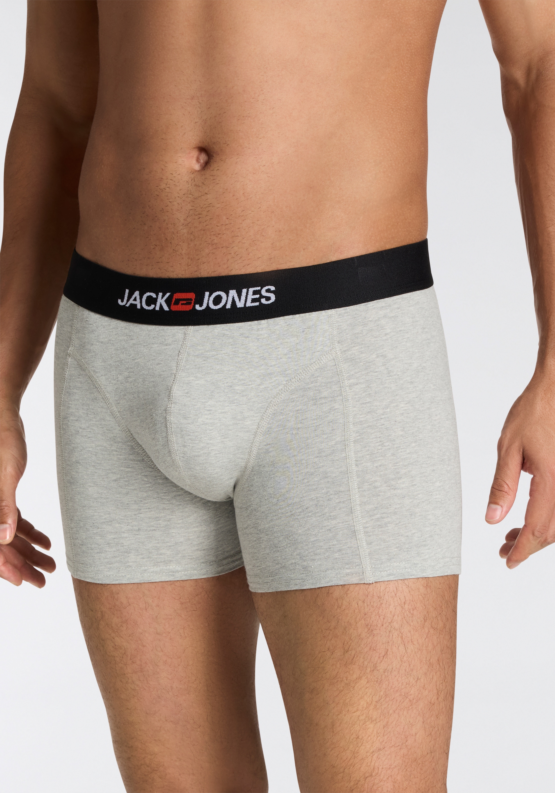 Jack & Jones Trunk »JACOLD – Boxershorts mit farbigem Bund im 6er-Pack«, (Packung, 6 St.), Druck, modisch, regular fit, Jersey