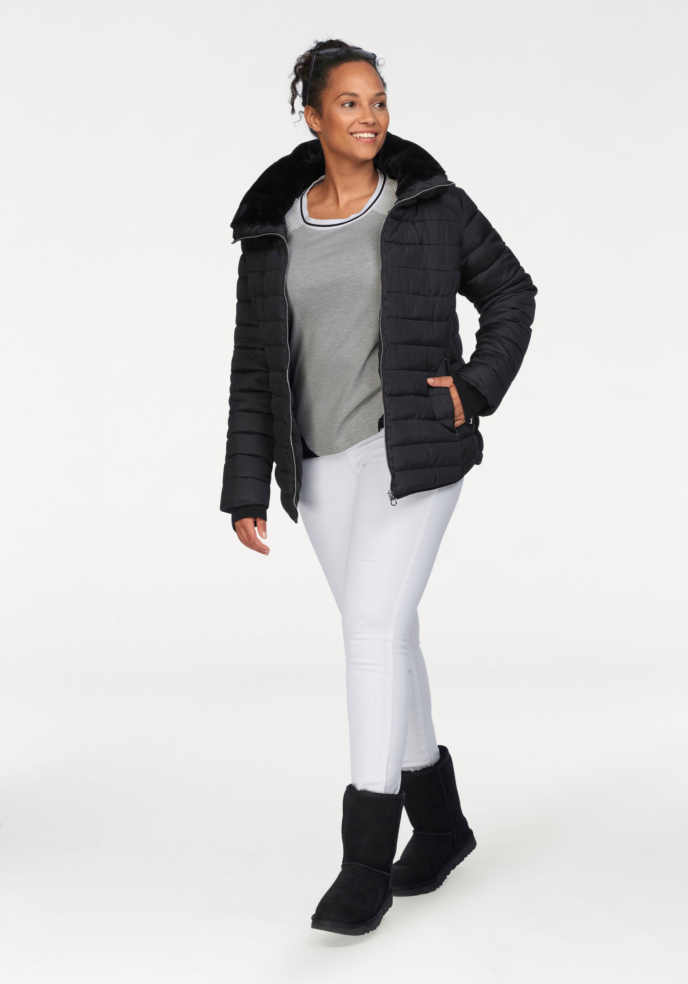 KangaROOS Sweatshirt , Langarm,  figurbetonte Passform,  Colourblocking,  aus Baumwolle
