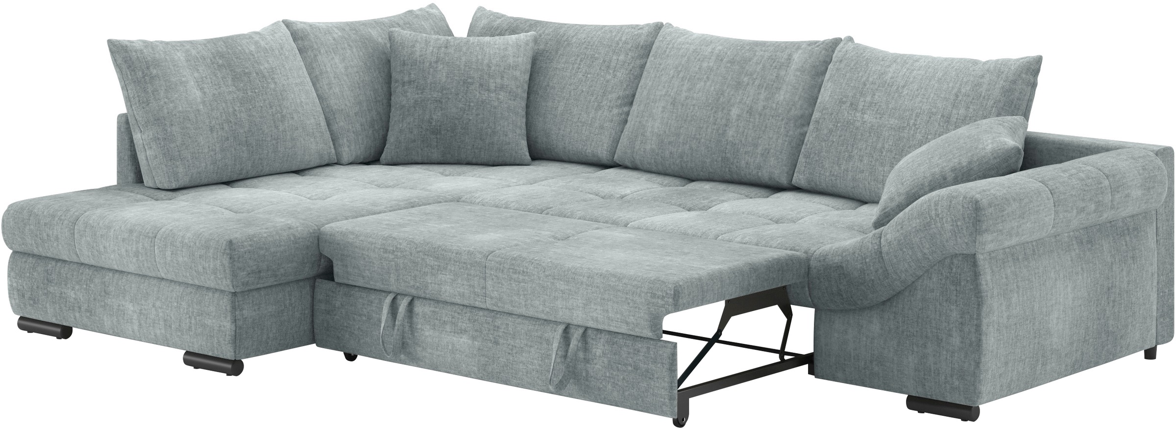 Mr. Couch Ecksofa »Allegro DuraFlex, L-Form«, Hochschläfer-Bettauszug, Kaltschaumpolsterung, bis 140 kg belastbar