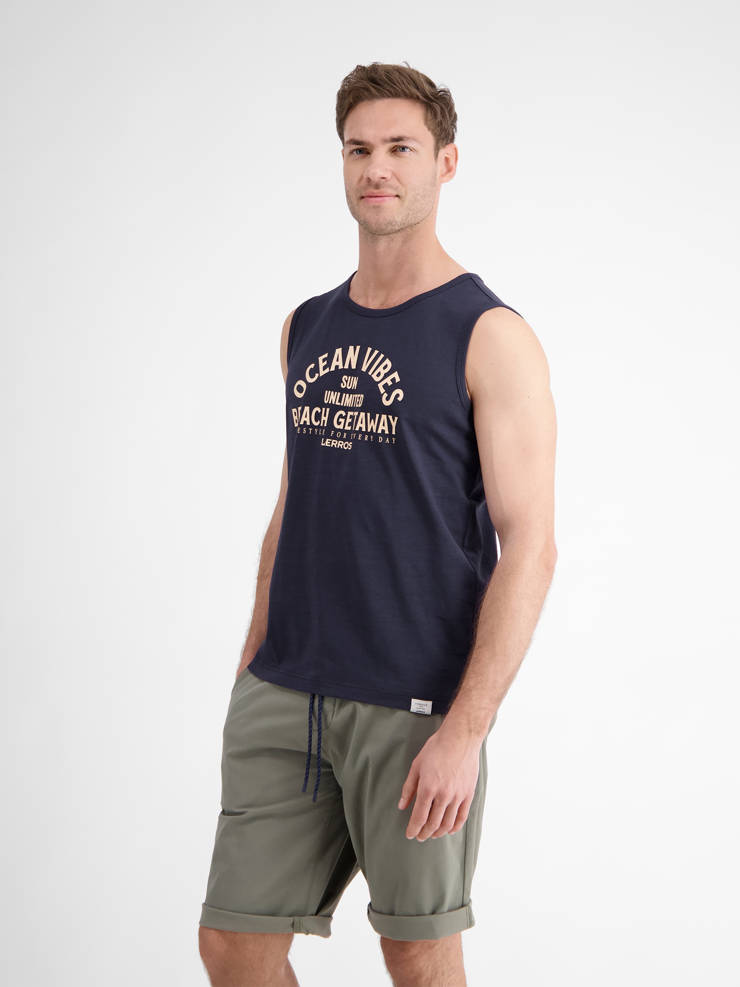 LERROS Muskelshirt »LERROS Herren Tanktop mit Brustprint«