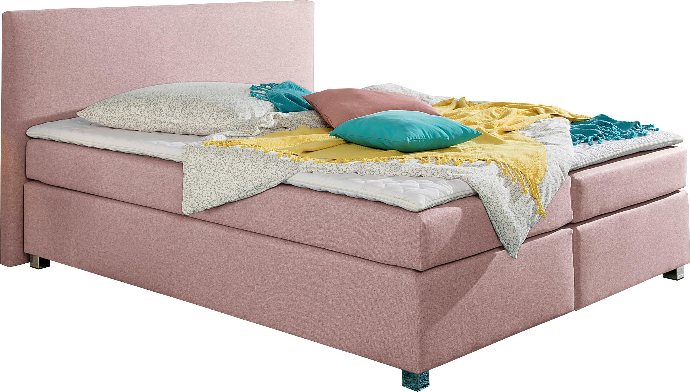 INOSIGN Boxspringbett »Eliana«, inkl. Topper, in 4 Breiten, 3 Matratzenarten und 2 Härtegraden