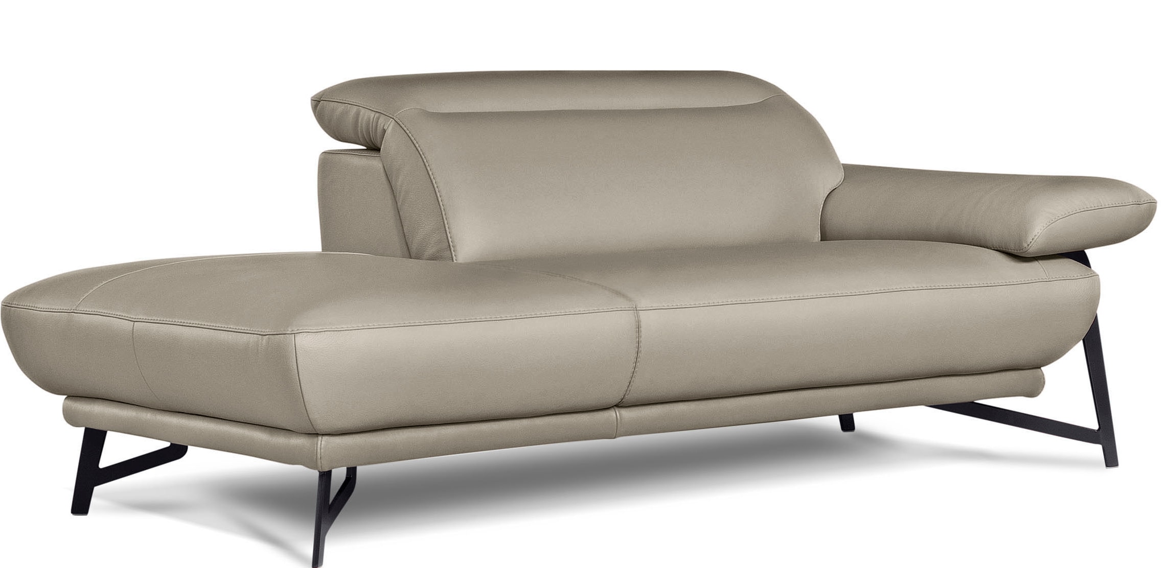 Egoitaliano Polstergarnitur »Anais, Design mit hohem Sitzkomfort für mehr Bequemlichkeit«, Set: bestehend aus Sofa und Ottomane, inkl. Kopfteilverstellung