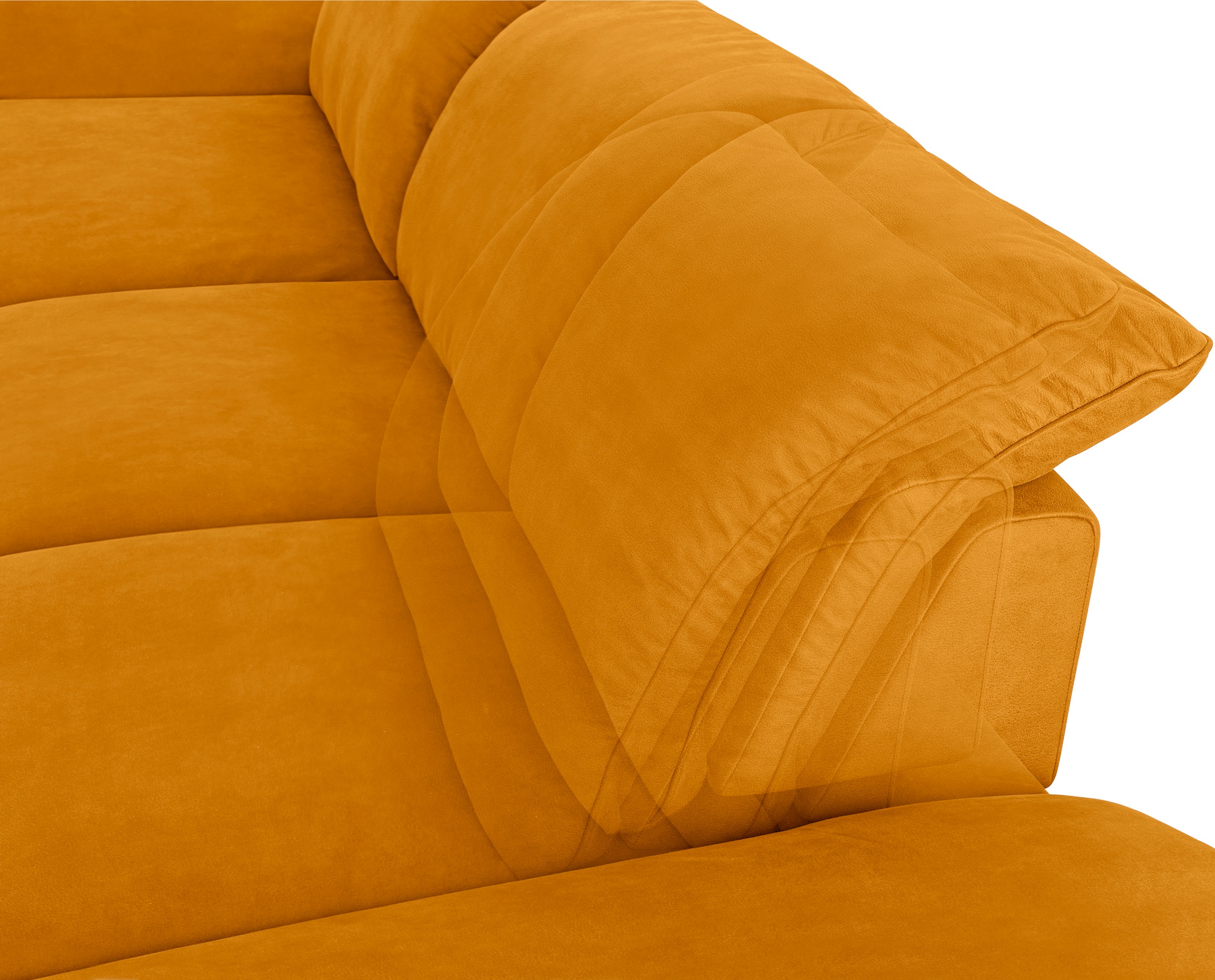 W.SCHILLIG Ecksofa »enjoy&MORE, Designsofa, bequem, zeitlos und elegant, L-Form«, mit Sitztiefenverstellung, Füße Chrom glänzend, Breite 340 cm