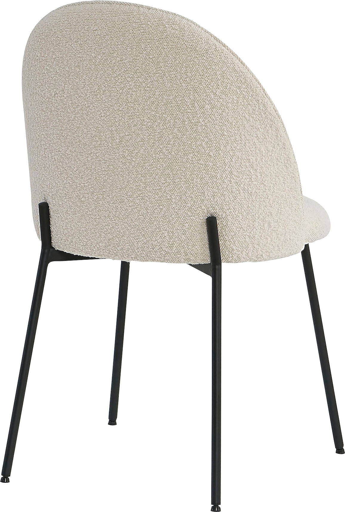 TOM TAILOR HOME Polsterstuhl, (Set), 2 St., Bouclé, mit abgerundeter Rückenlehne
