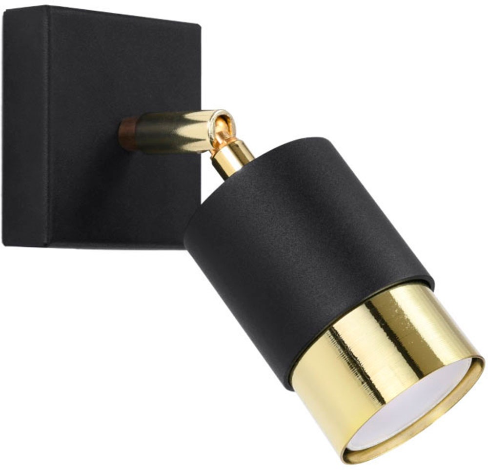 SOLLUX lighting Wandleuchte »NERO«, 1 flammig, Leuchtmittel GU10   ohne Leu günstig online kaufen