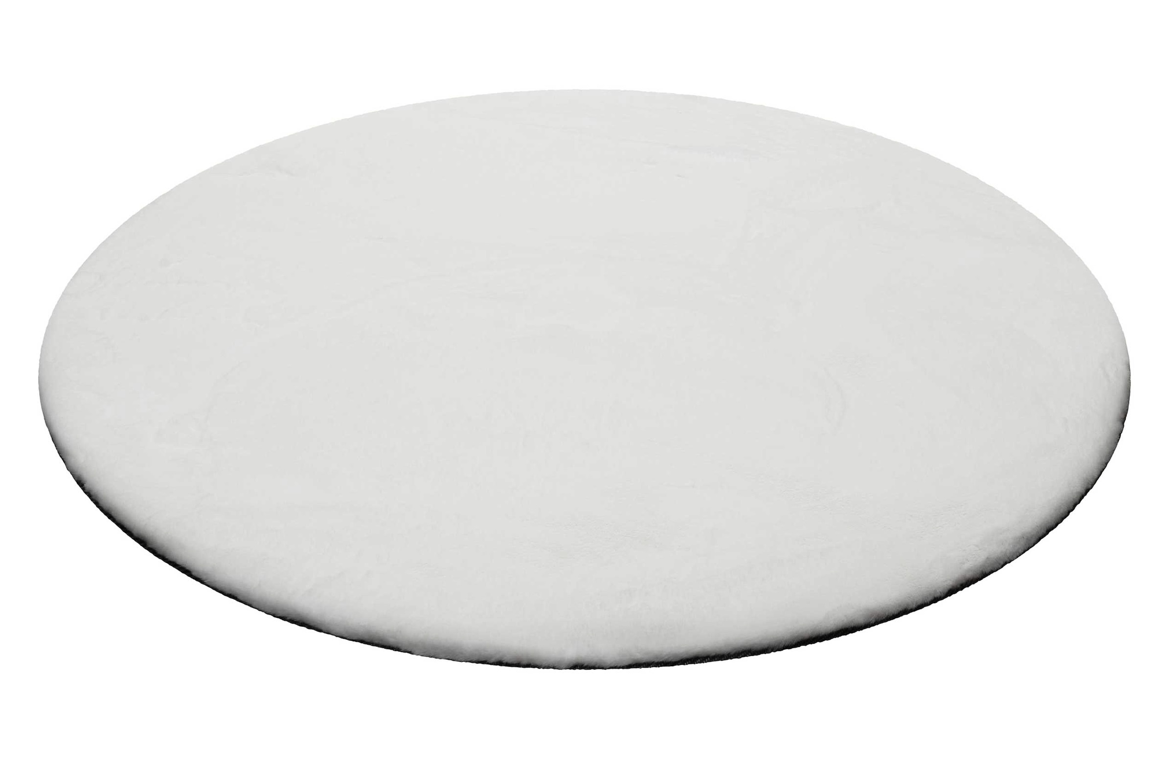 Wecon home Basics Teppich »Anna« rund 25 mm Höhe Hochflorteppich, getuftet, modern, einfarbig, flauschig, Wohnzimmer
