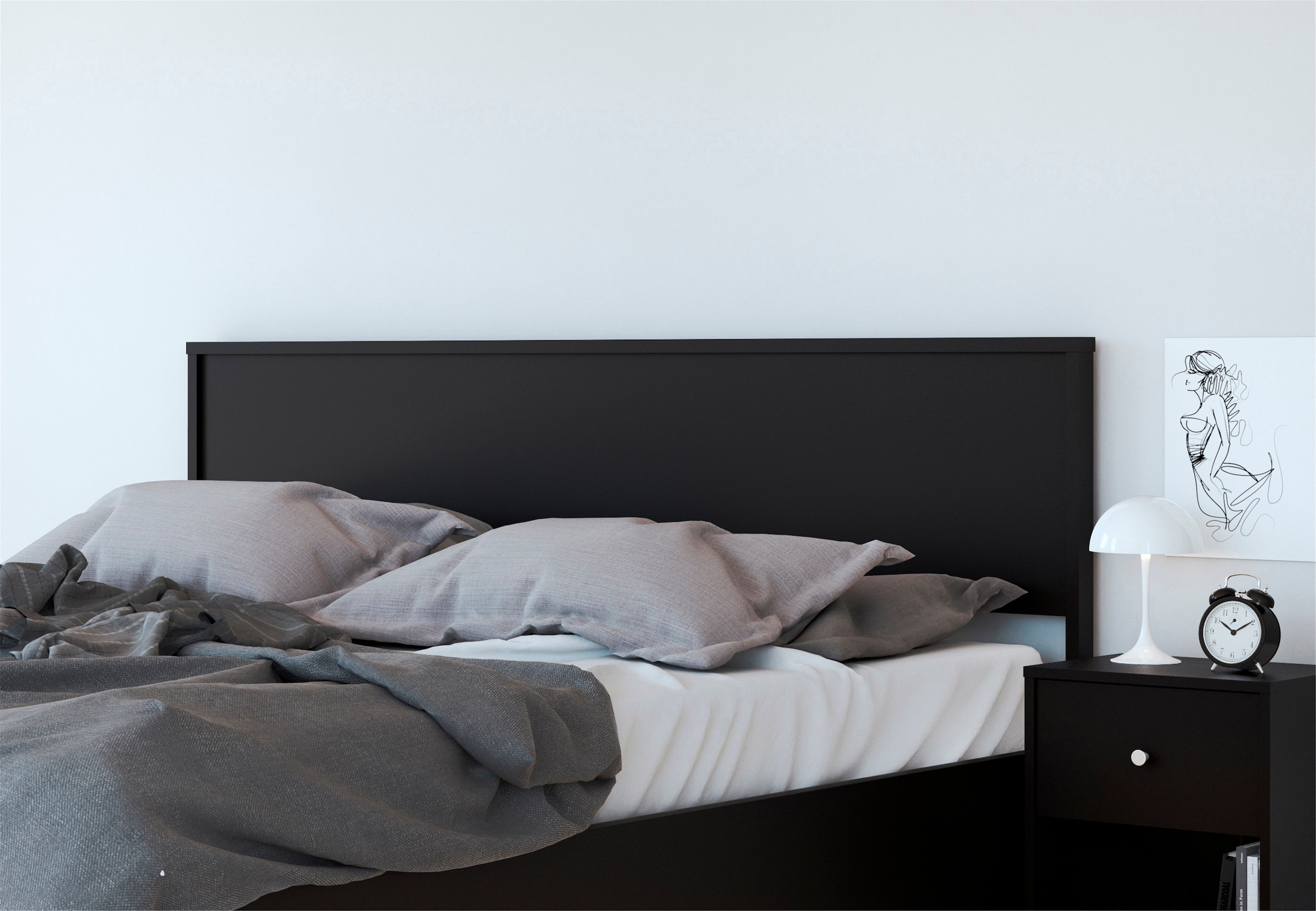 Home affaire Nachtkommode »May, Nachttisch, Nachtschrank, Beistelltisch,«, mit 1 Schublade und einem offenen Fach, Breite 38 cm, Höhe 48 cm