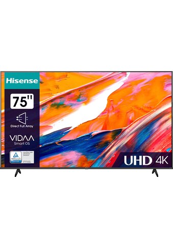 Hisense LED-Fernseher »75E61KT«, 190,5 cm/75 Zoll, 4K Ultra HD, Smart-TV, Smart-TV,... kaufen