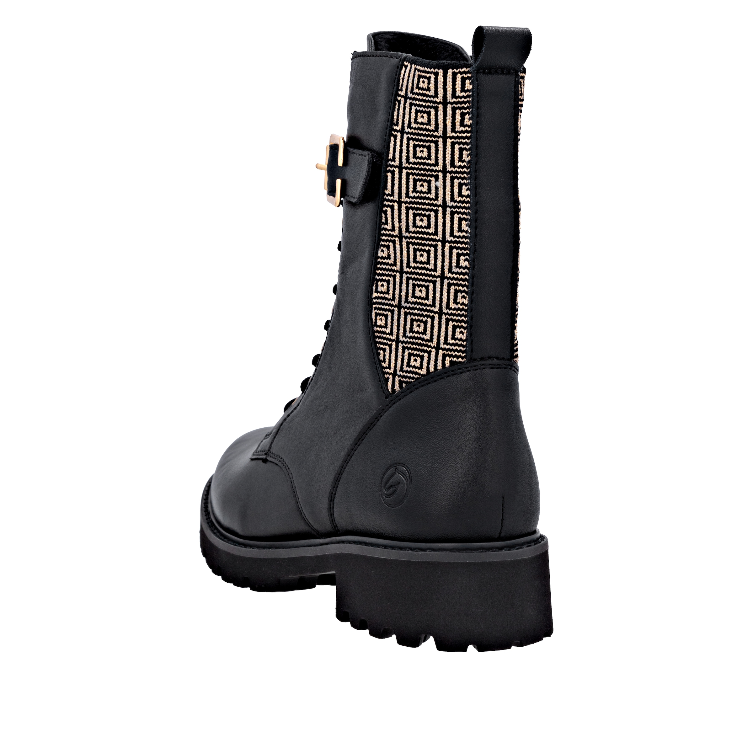 Remonte Schnürstiefelette, Schnürboots, Profilsohle, Blockabsatz, mit Innenreißverschluss