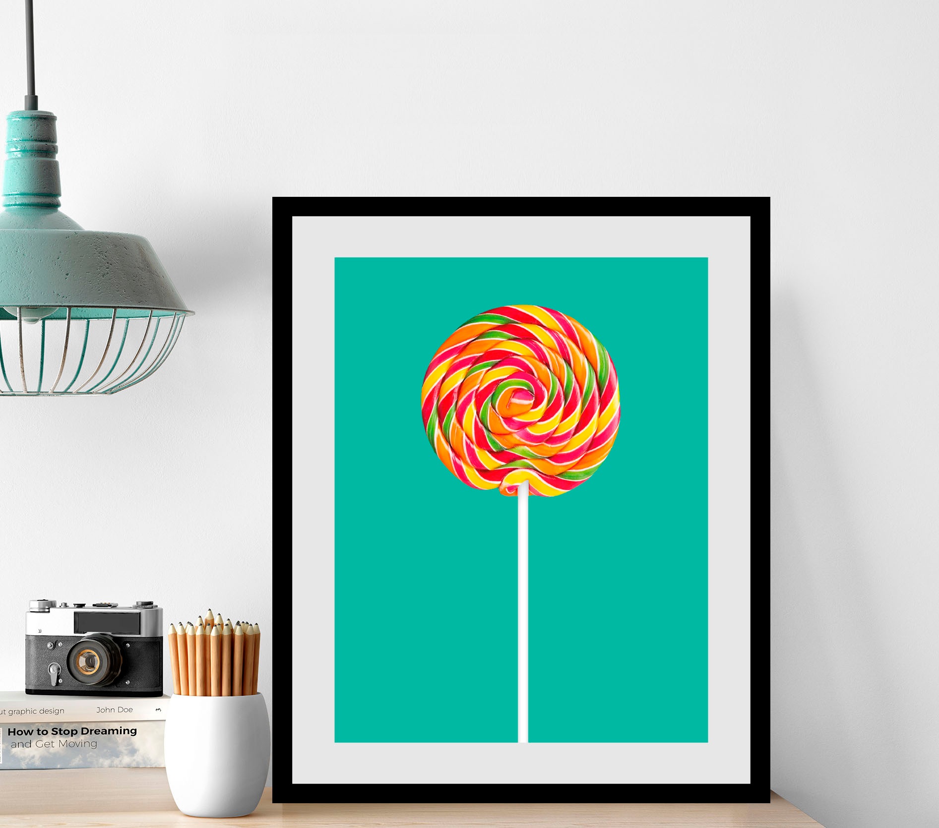 queence Bild »Lollipop«, Süßigkeiten-Kunst-Foto-Süßspeisen-Lebensmittel, (1 günstig online kaufen