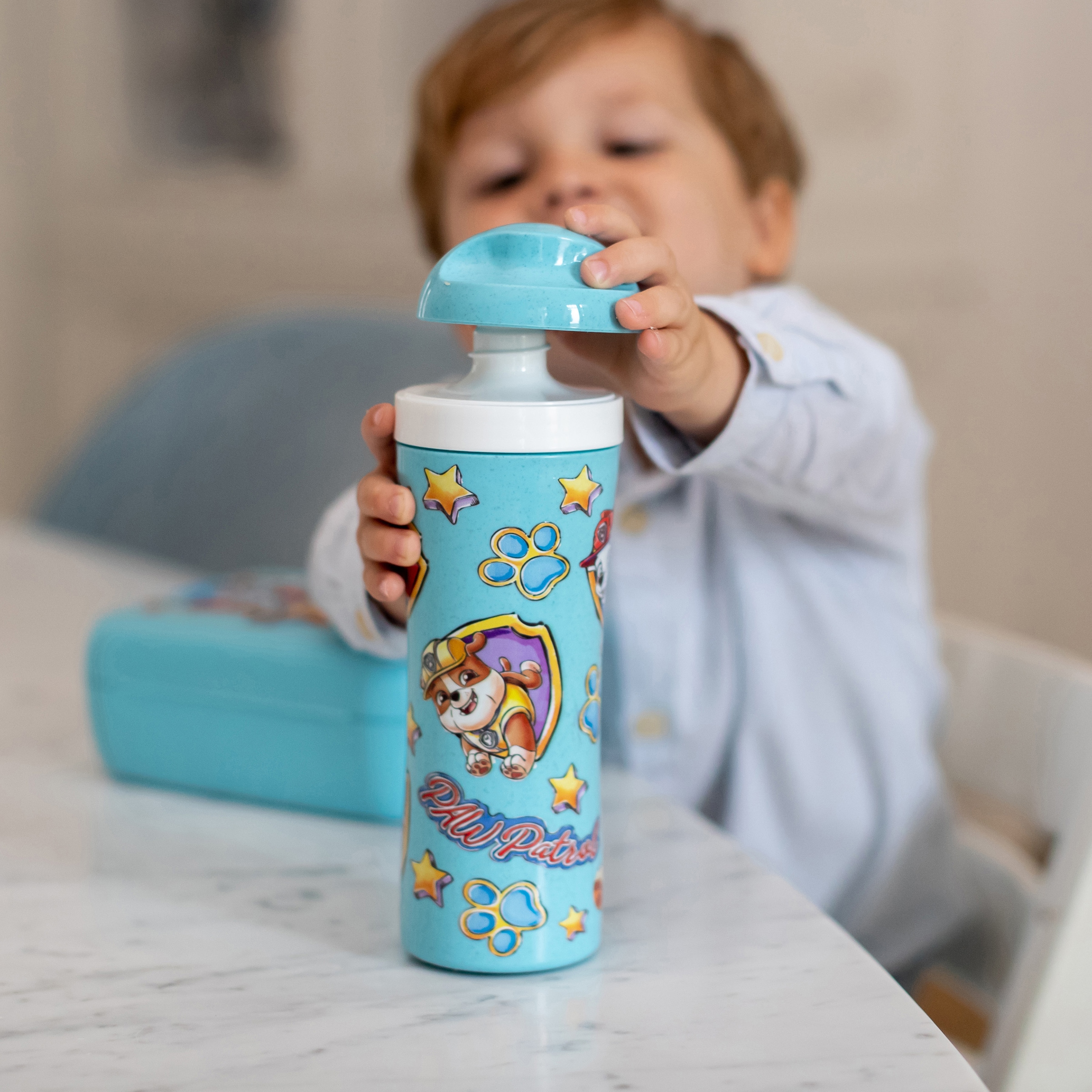 KOZIOL Trinkflasche »CANDY L PAW PATROL«, (Set), 425 ml,+Lunchbox OASE PAW PATROL,100%recycelbar,CO² neutral produziert