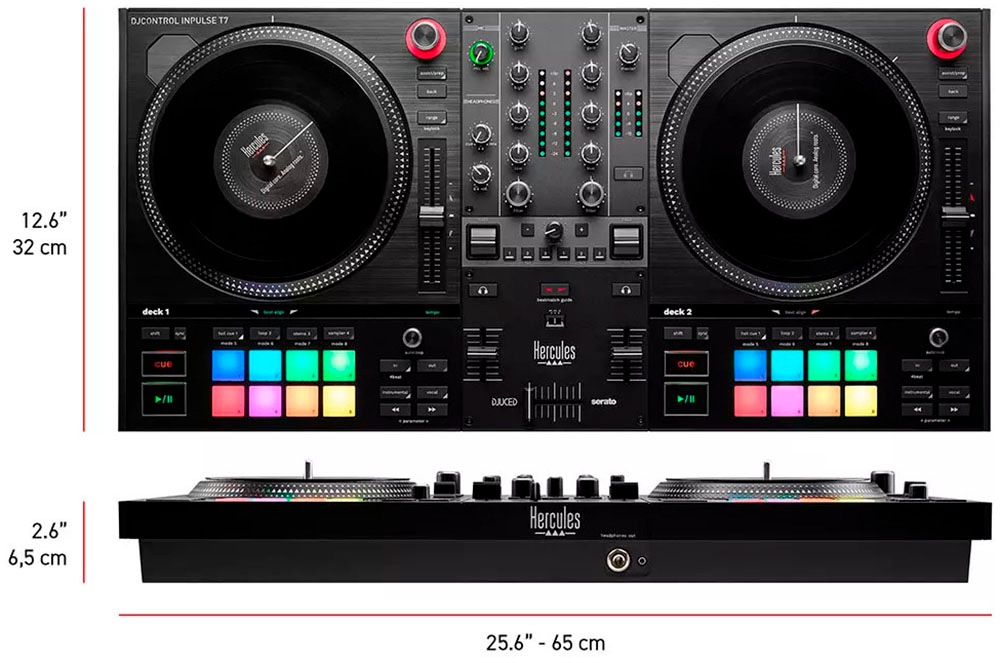 HERCULES DJ Controller »Inpulse T7 White Editio retail«