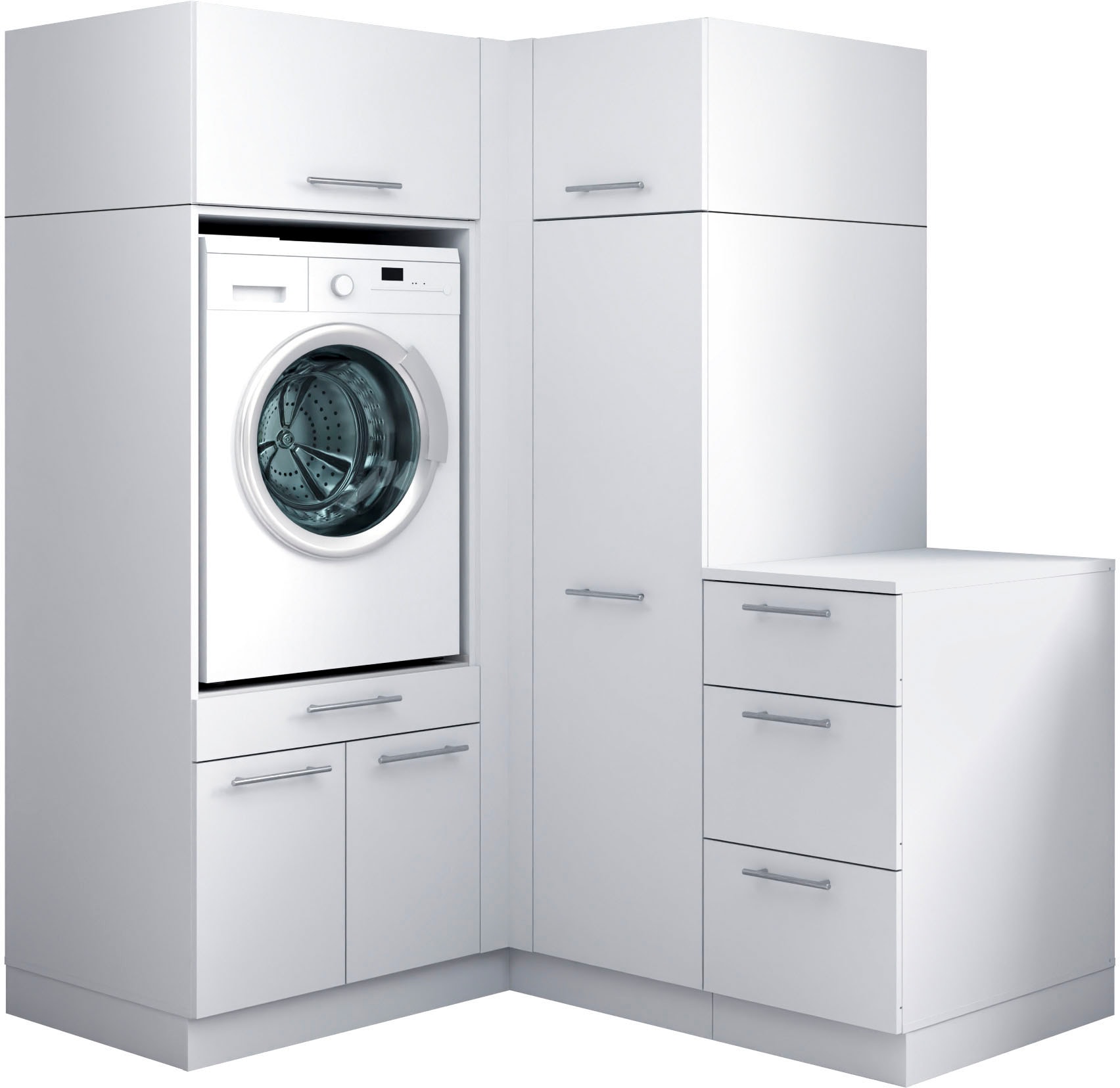 Laundreezy Mehrzweckschrank-Set »Laundreezy, 5-tlg. Mehrzweckschrank-Set B/H/T 150/200/68 cm« 5 Stk. tlg.