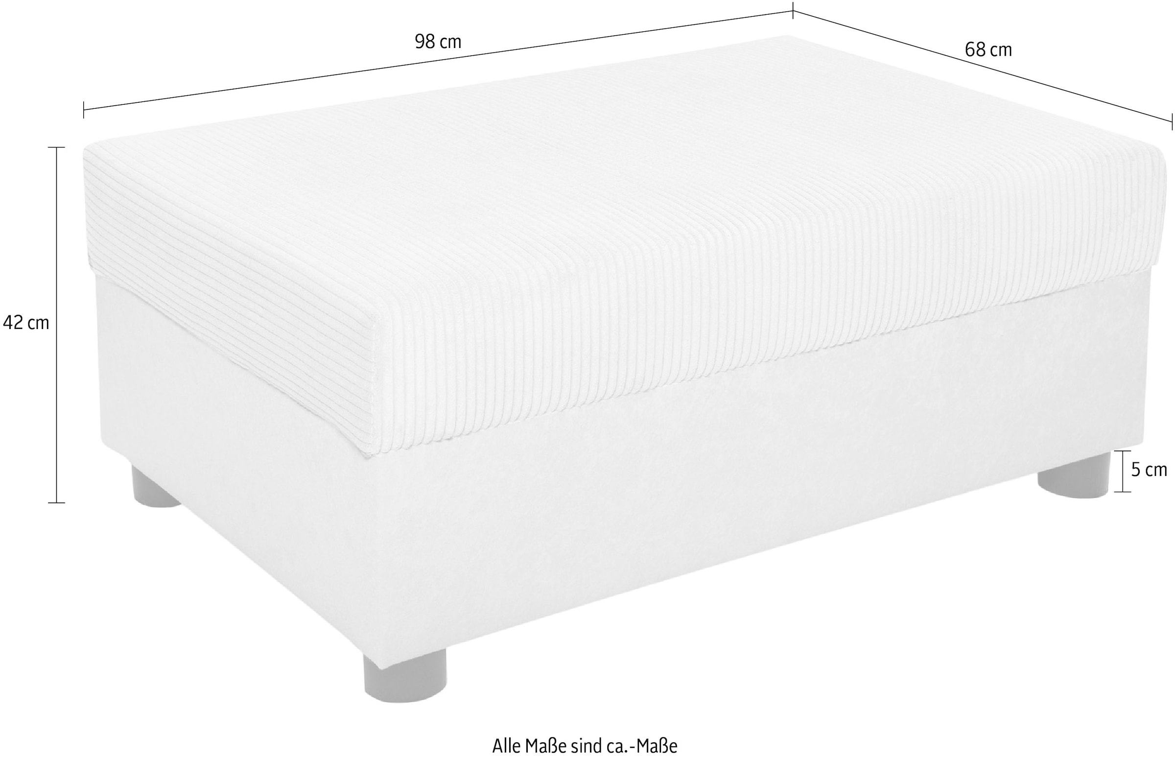 COLLECTION AB Hocker »Parma«, Frei stellbar, komfortabler Federkern, individuell kombinierbar