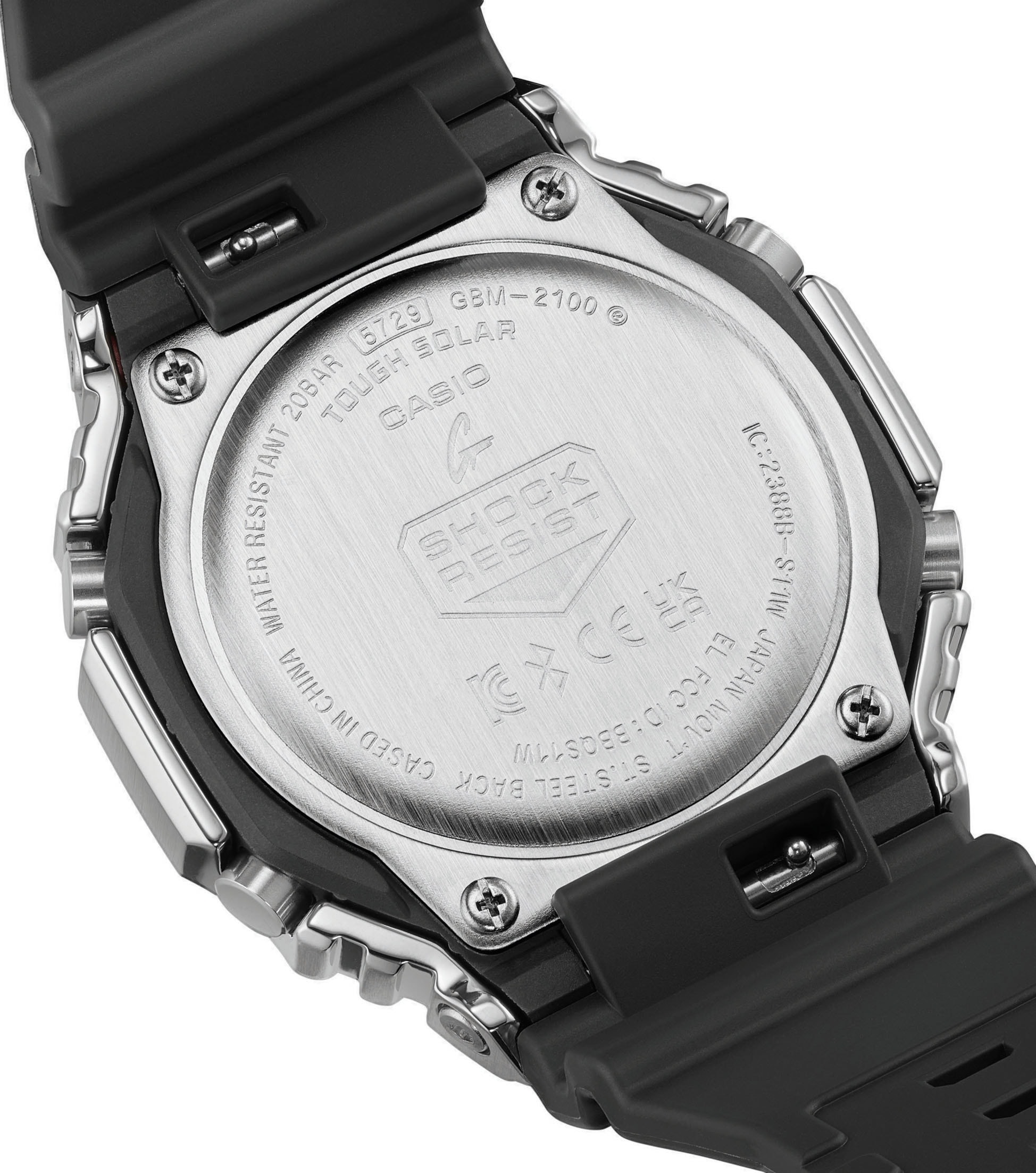 CASIO G-SHOCK Smartwatch, Armbanduhr, Herrenuhr, Bluetooth, Resinarmband,Weltzeit, Phone Finder,)