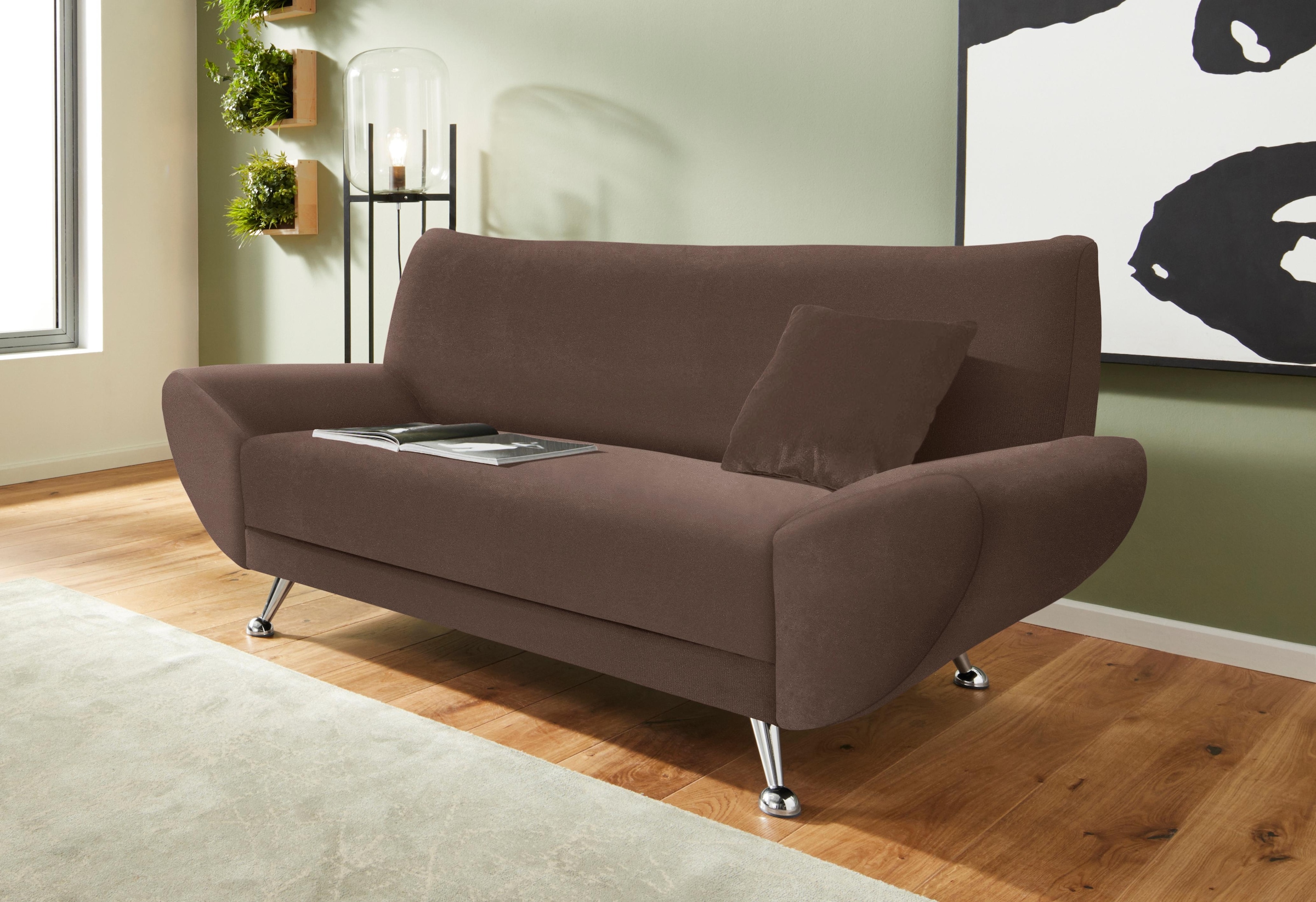 INOSIGN 2-Sitzer »Saltare, elegant und komfortabel, toller Designfuß«