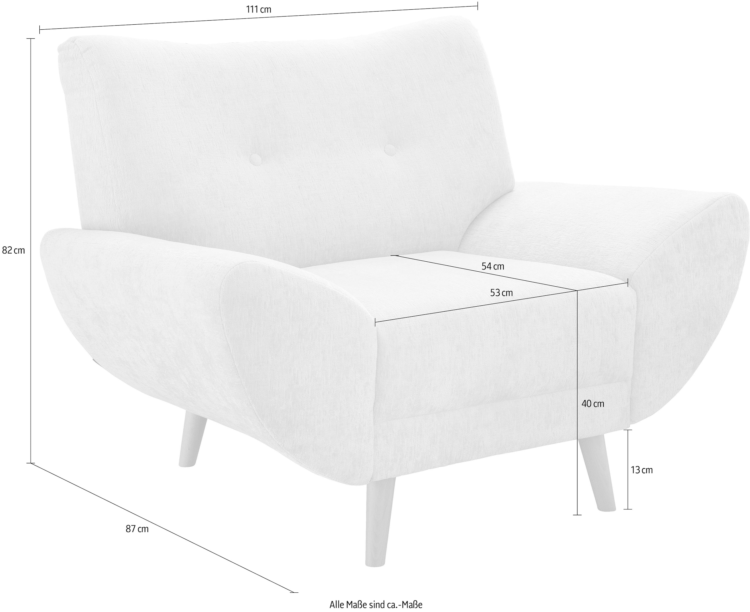 Home affaire Sessel »Basta« 1 Stk. tlg.