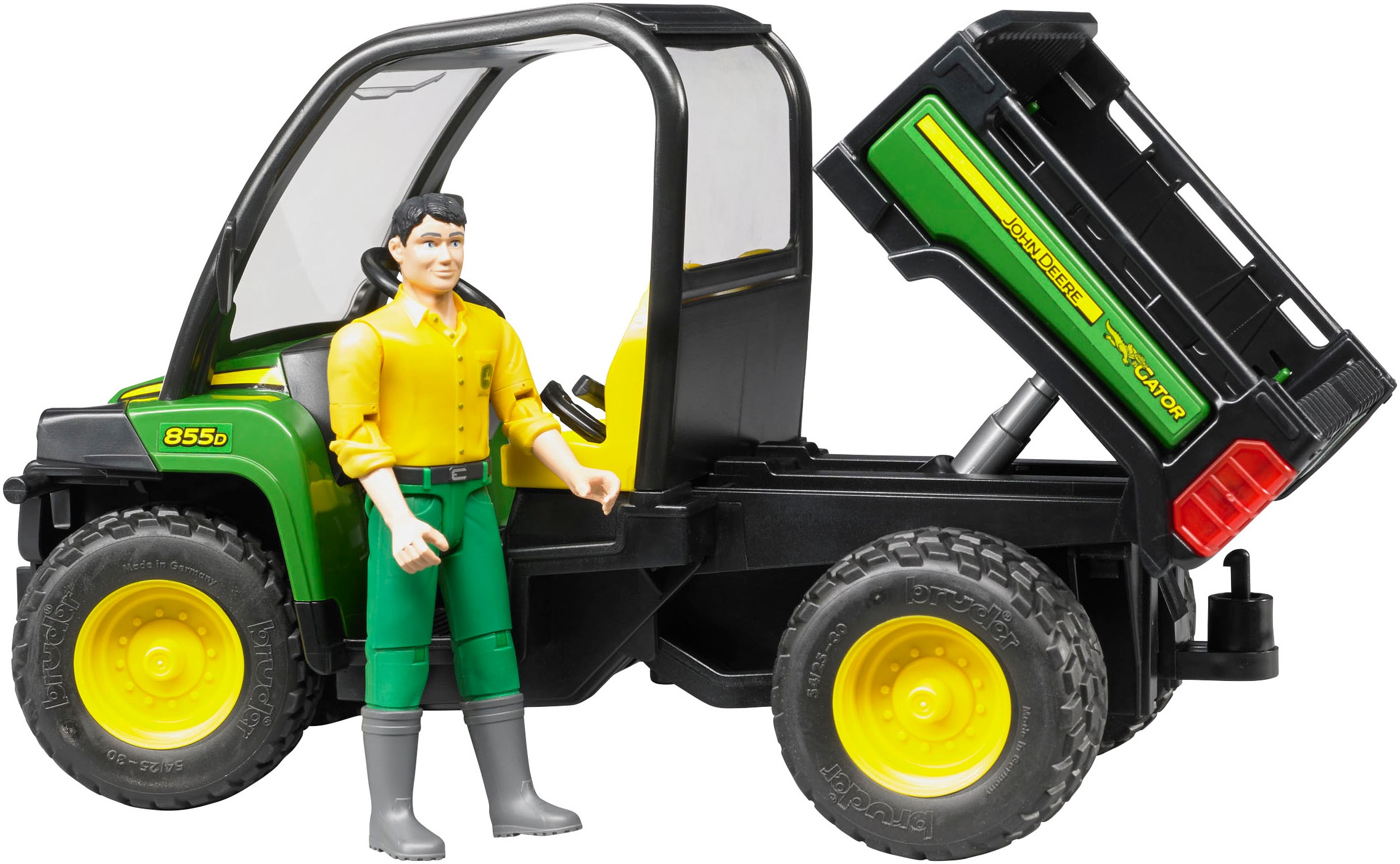 Bruder® Spielzeug-Auto »John Deere Gator XUV 855D mit Fahrer (02490)« Made in Europe