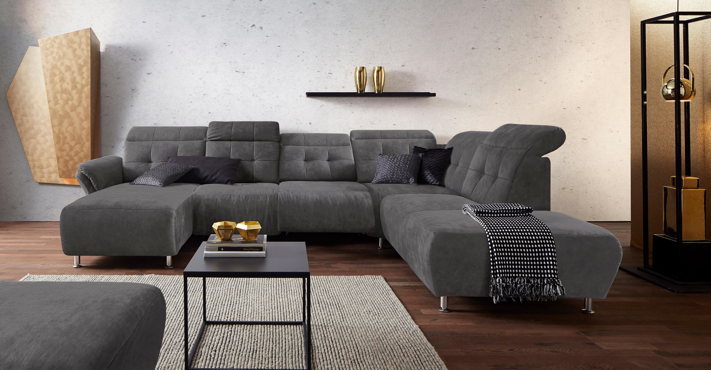 Places of Style Wohnlandschaft Manhattan U-Form, günstig online kaufen