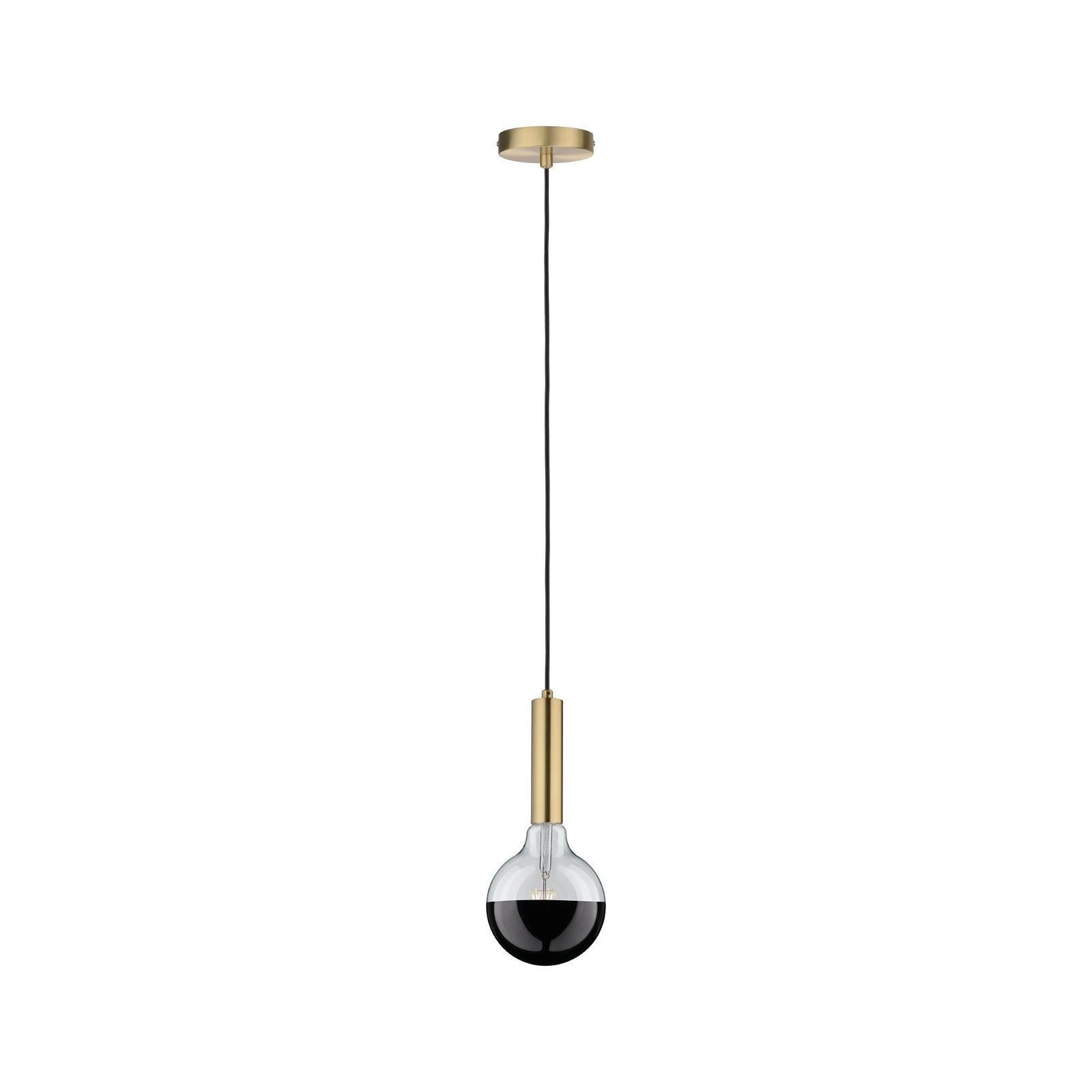 Paulmann LED-Leuchtmittel »G125 Kopfspiegel 600lm 2700K 6,5W 230V schwarz chrom«, 1 St., Warmweiß