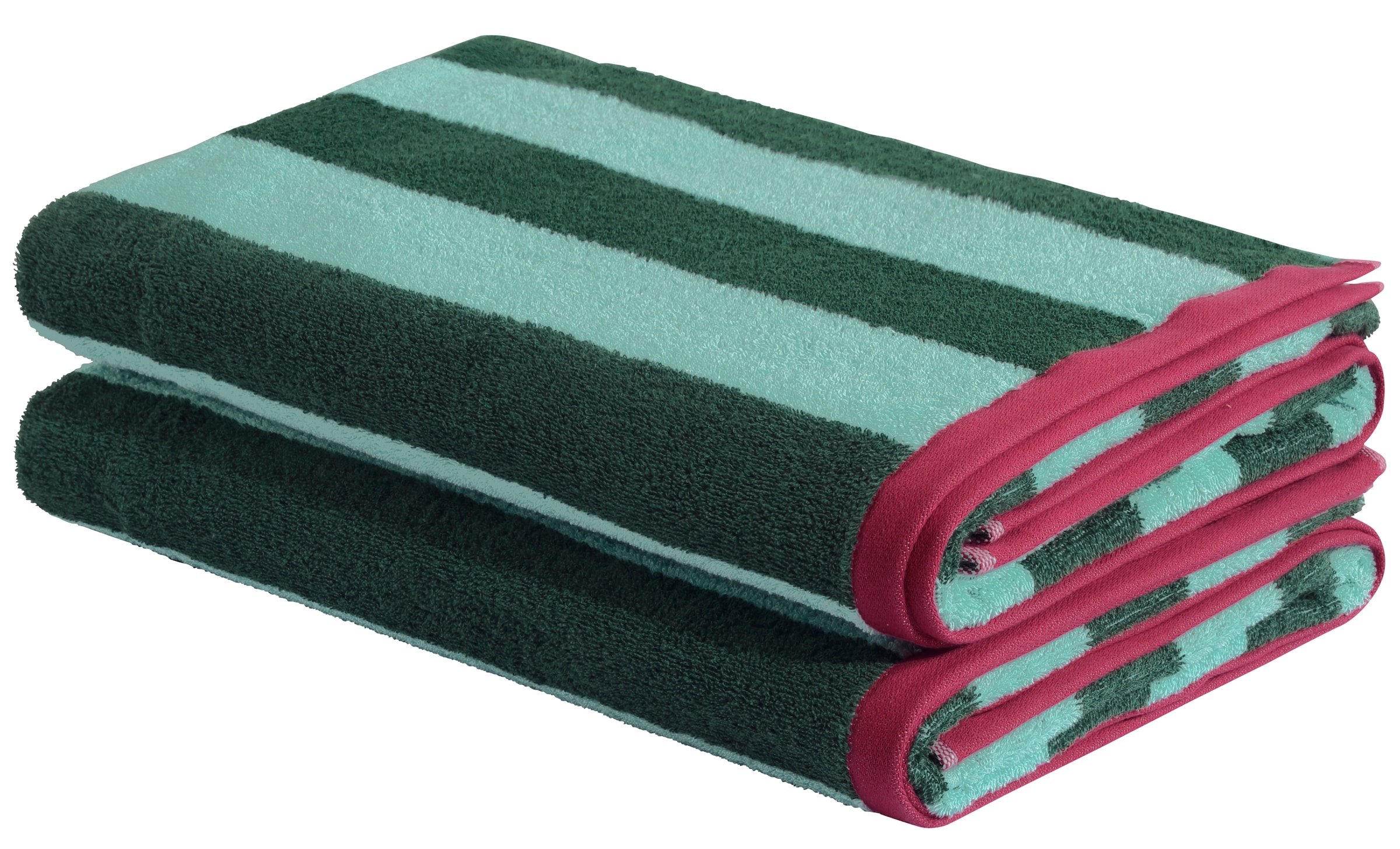 OTTO home Strandtuch »Elenna, 100% Baumwolle, flauschig und weich, 500 gr/m²« Premium Strandtücher 90x180cm, Streifen, 5 Jahre Garantie