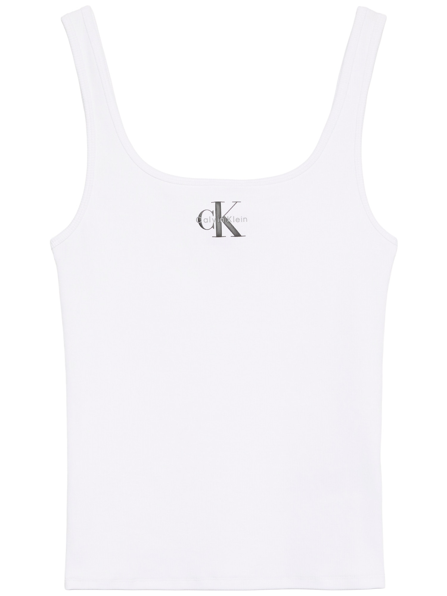 Calvin Klein Jeans Tanktop »MONOGRAM SCOOP NK RIB TANK TOP« Mit Rundhalsausschnitt, regular fit