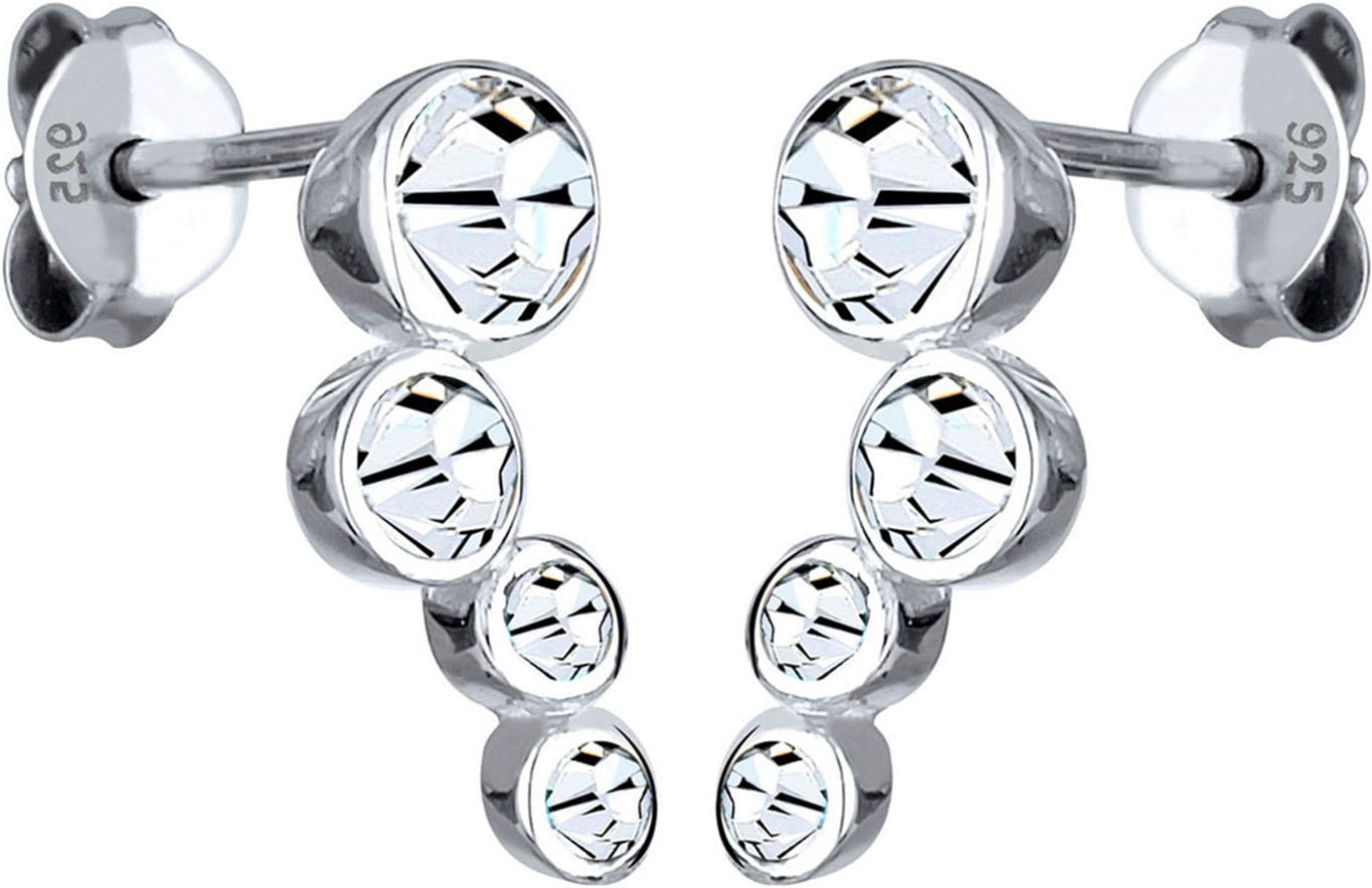 Elli Paar Ohrstecker »Schmuck Geschenk Silber 925 Ohrringe« mit Glasstein