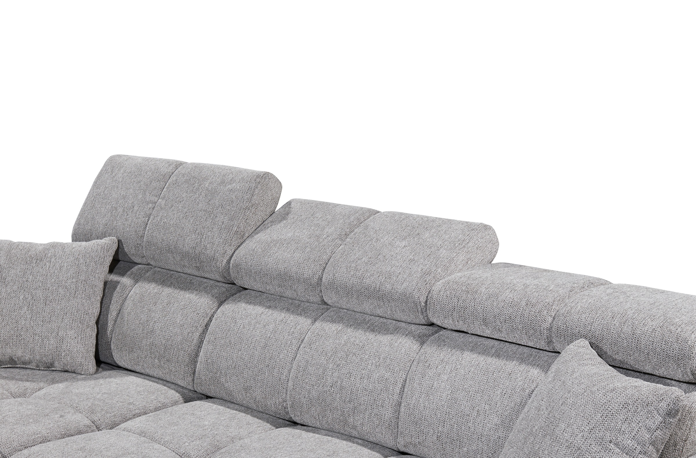 ED EXCITING DESIGN Ecksofa »Sydney L-Form«, mit Bettfunktion, Bettkasten, Kopfteilverstellung & 2 Zierkissen