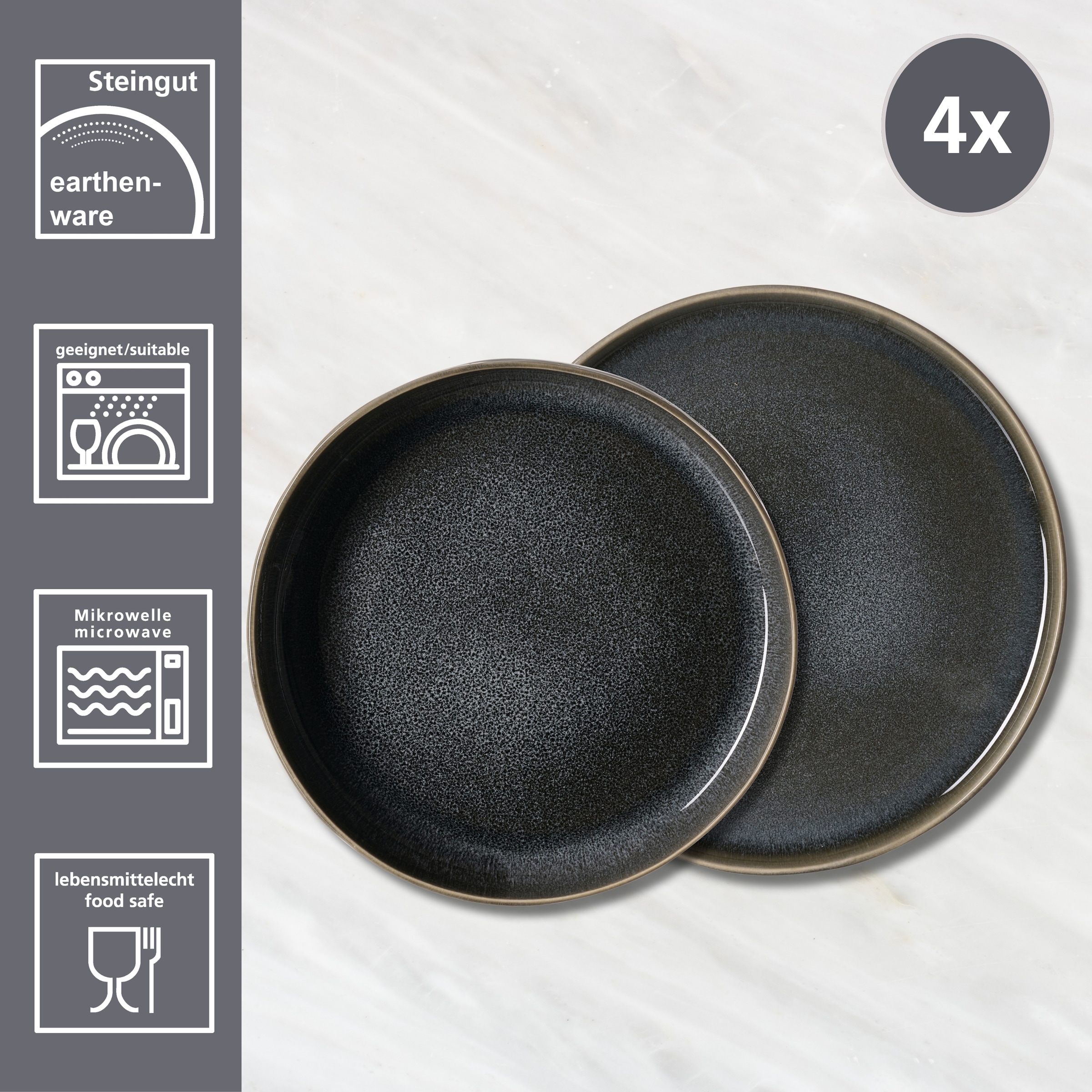 Ritzenhoff & Breker Tafelservice »Eda«, (Set, 8 tlg.), aus Steingut für 4 Personen