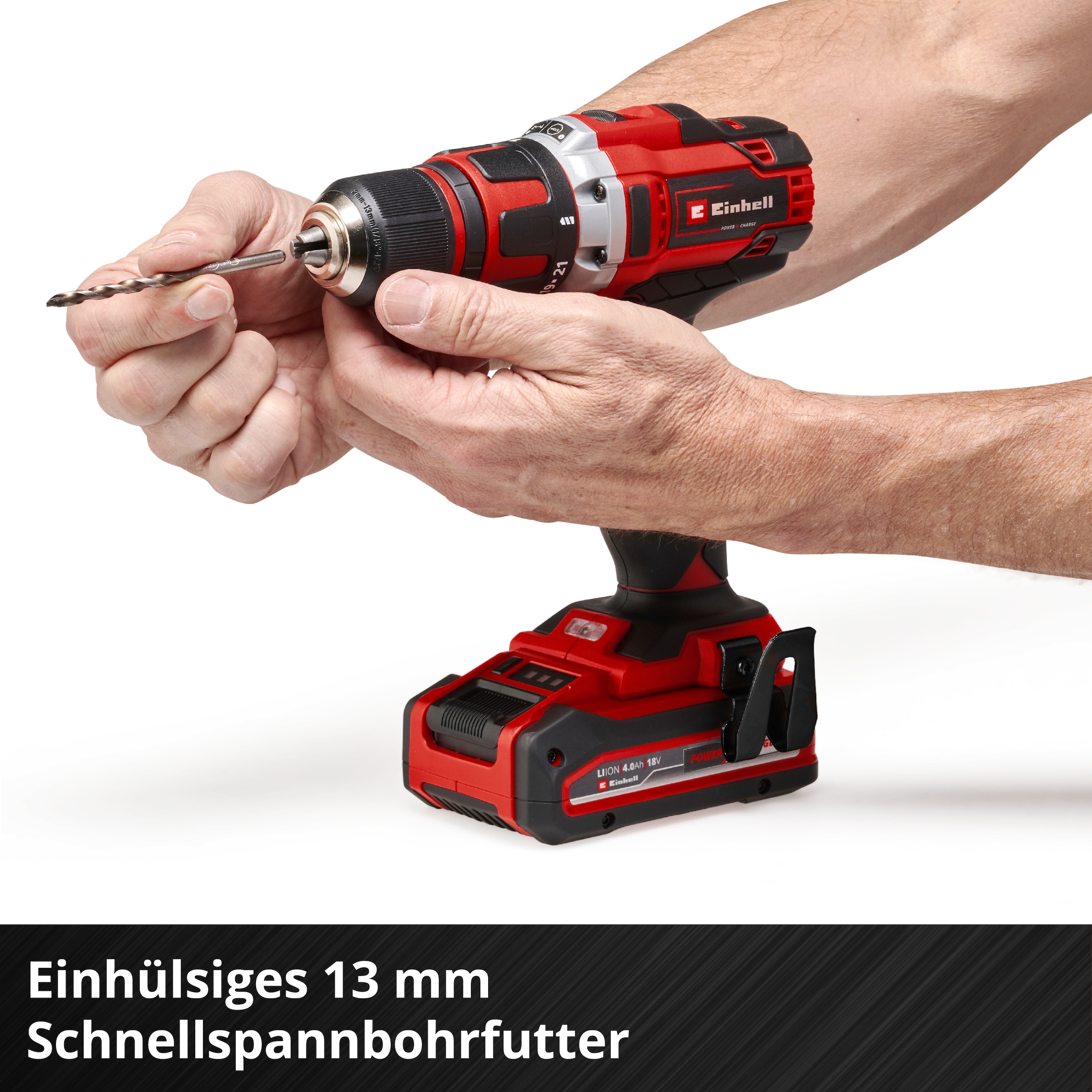 Einhell Akku-Bohrschrauber »TE-CD 18/40 Li + 2,5 Kit«, (Set), inkl. Akku und Ladegerät