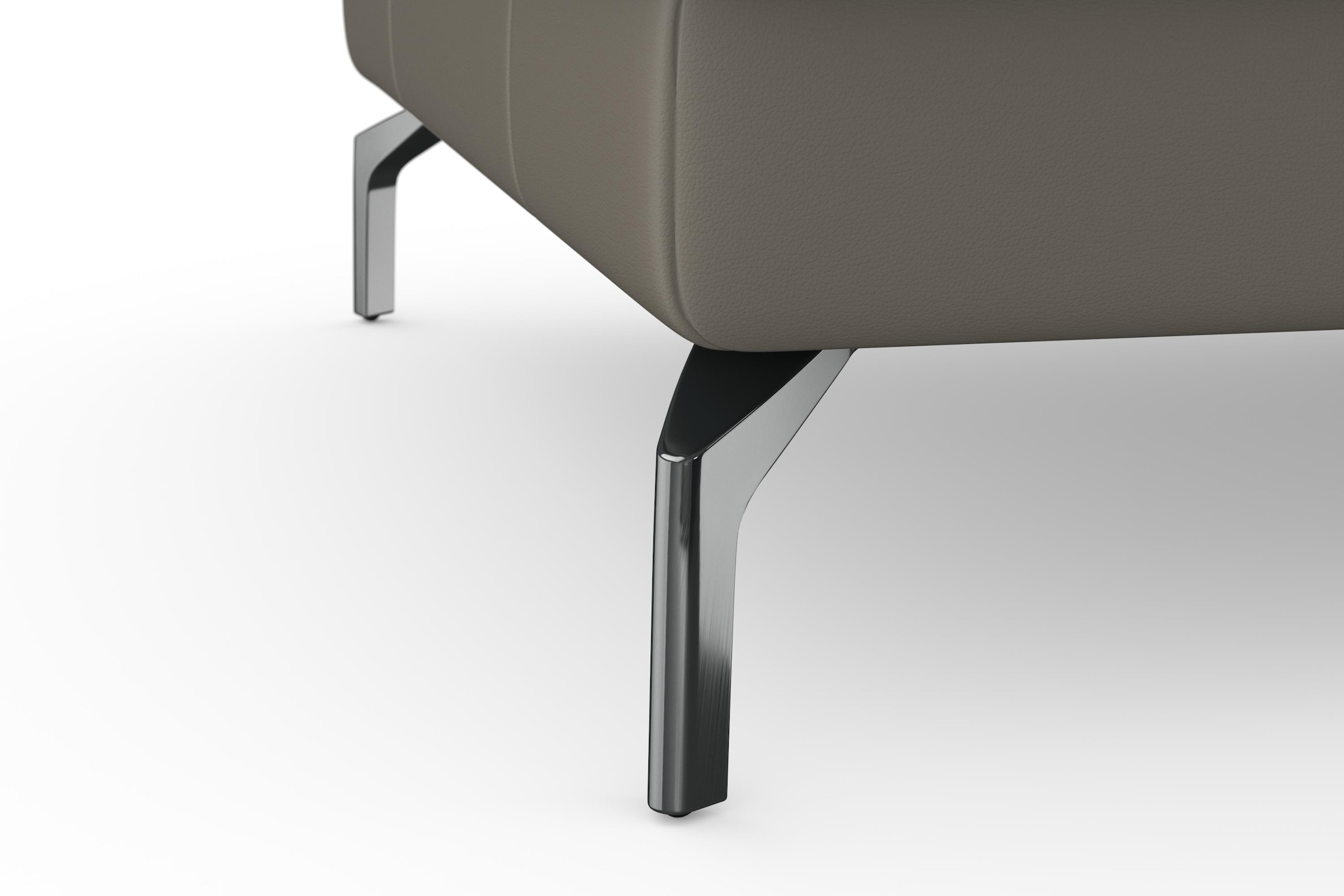sit&more Ecksofa »Bendigo L-Form«, inklusive Sitztiefenverstellung, Bodenfreiheit 15 cm, 2 Fußfarben