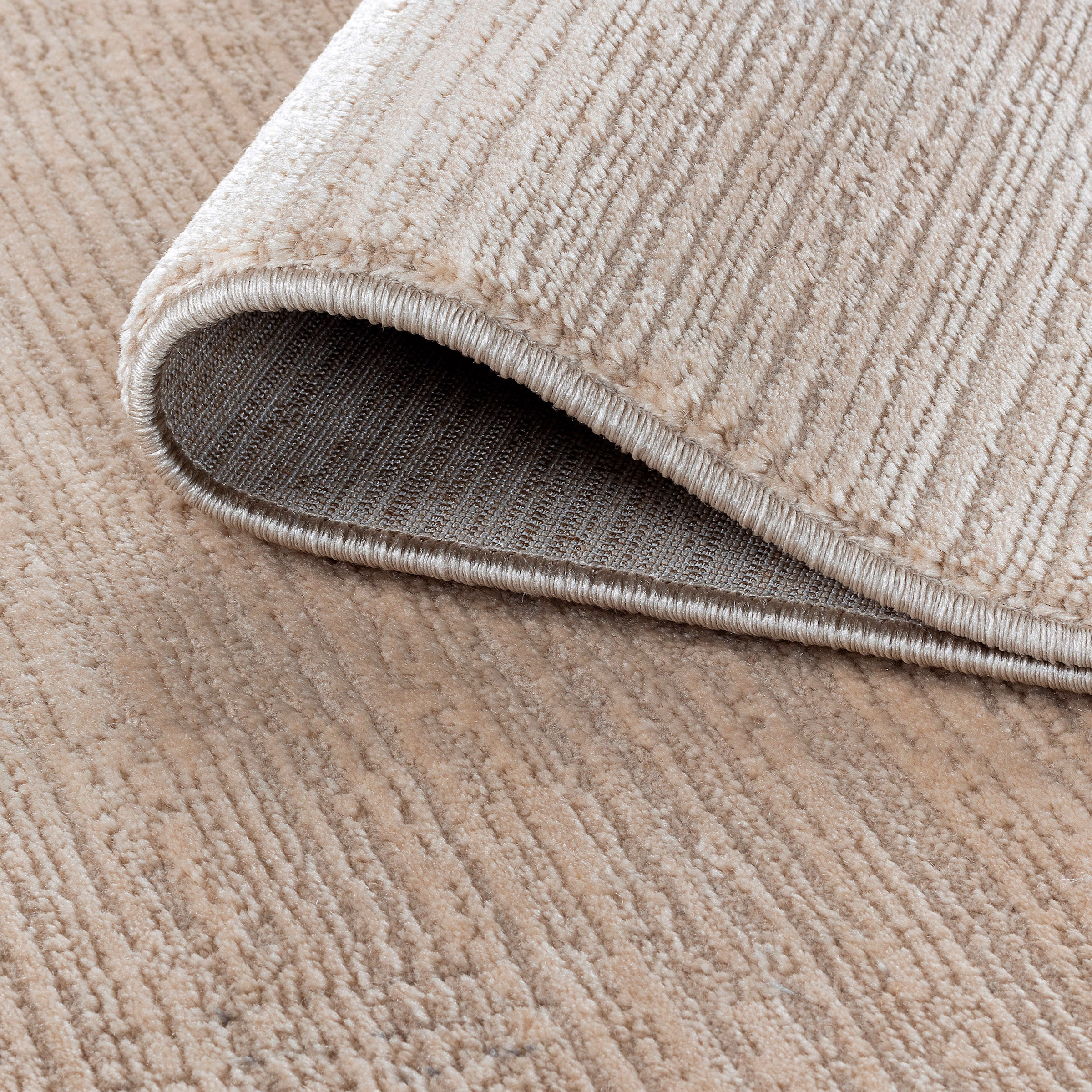 Sehrazat Teppich »LIMA , auch als Läufer« rechteckig 10 mm Höhe Kurzflor, Linienstruktur, leichter Glanz, Wohnzimmer