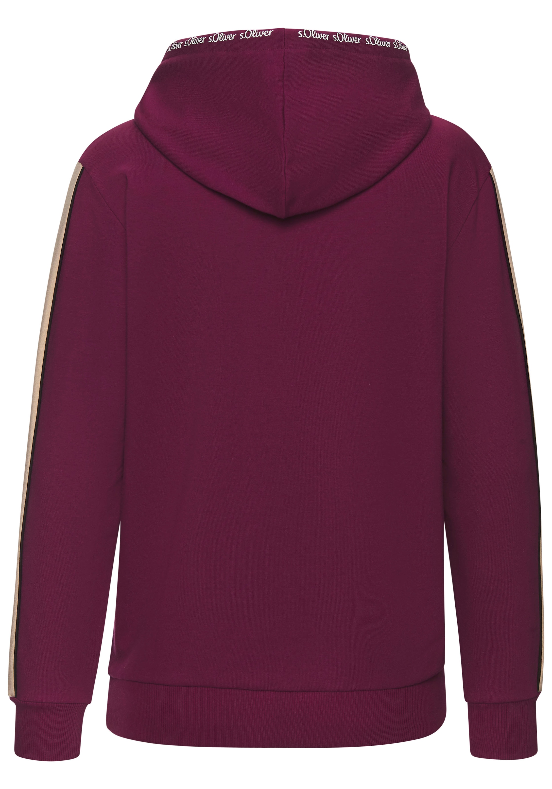s.Oliver Hoodie, mit Kontrast Einsätzen, Loungewear