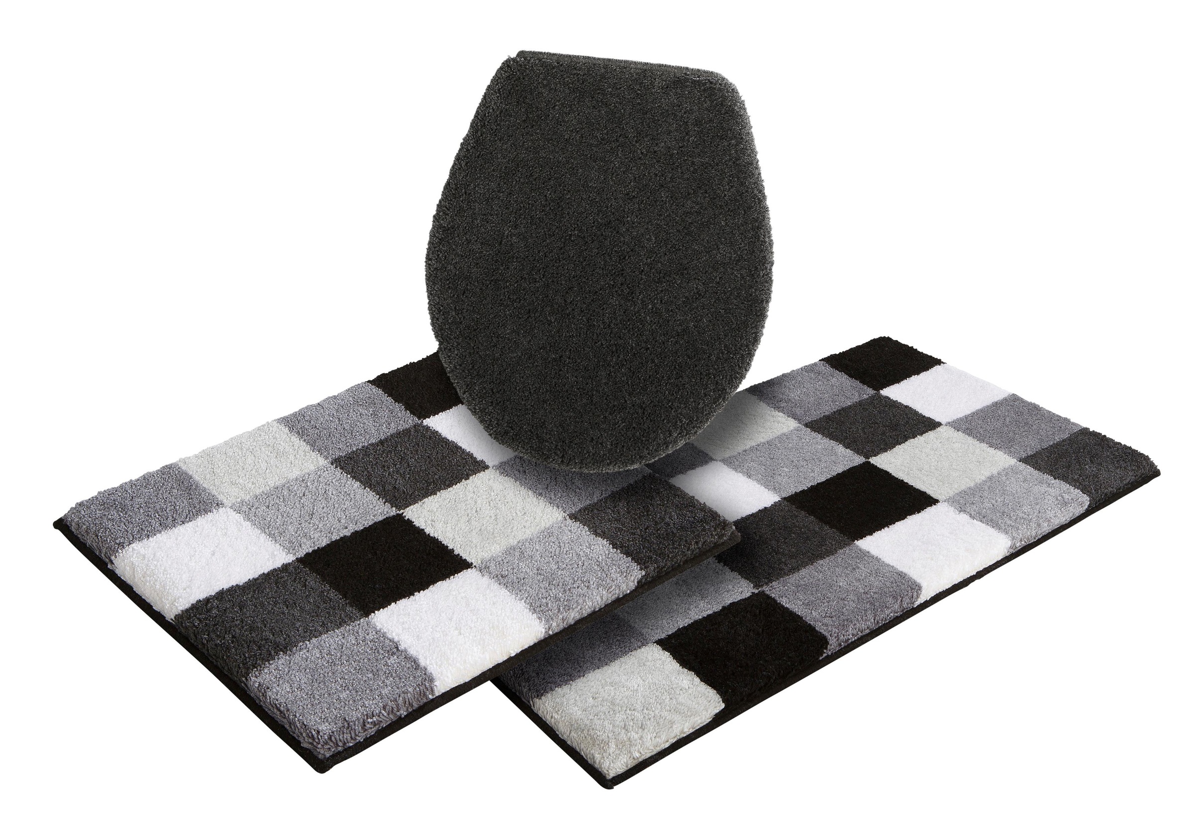 Grund Badematte »Mosaik, Badvorleger, Badezimmer Teppich, sehr weich«, ruts günstig online kaufen