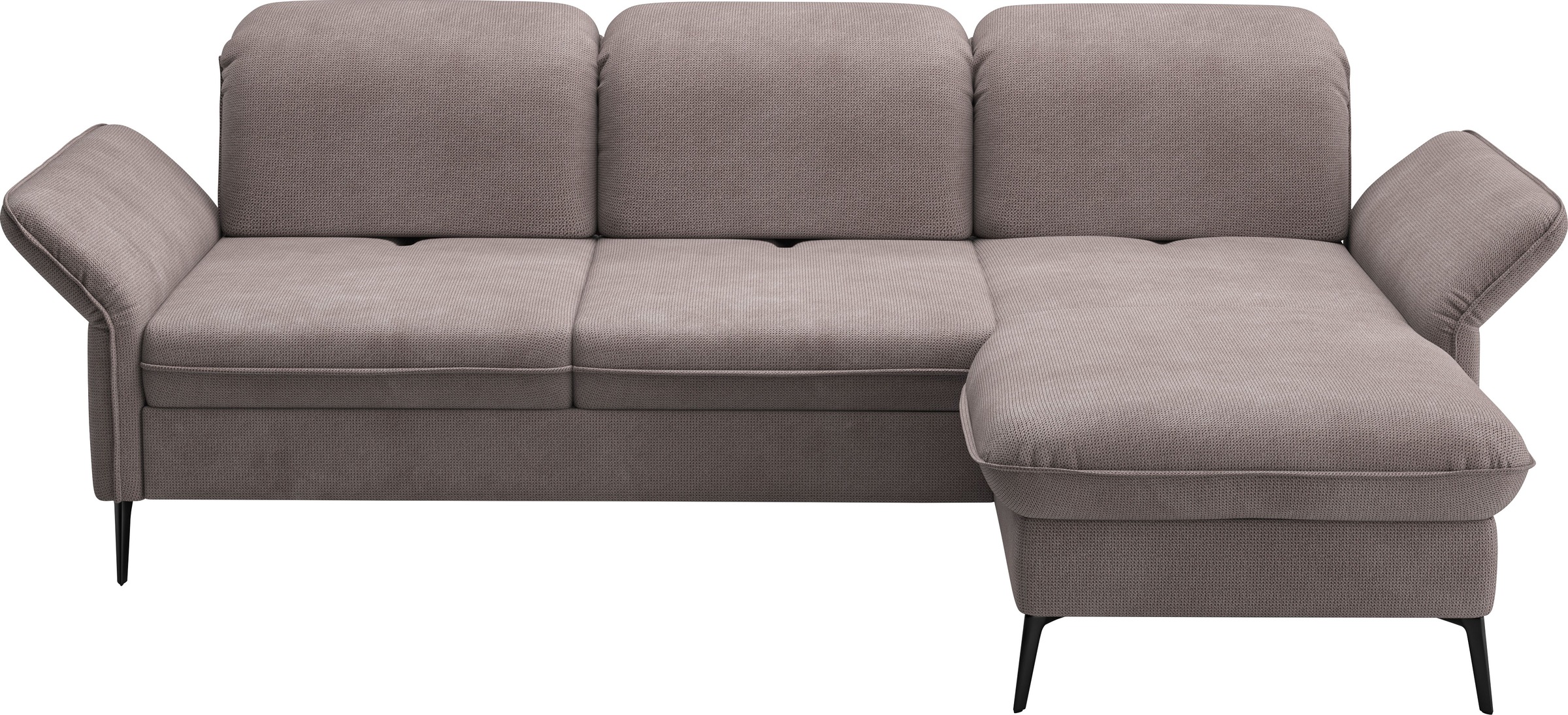 sit&more Ecksofa »Emely, inkl. Sitztiefenverstellung«, wahlweise mit Bettfunktion,Bettkasten,Kopf- & Armteilverstellung