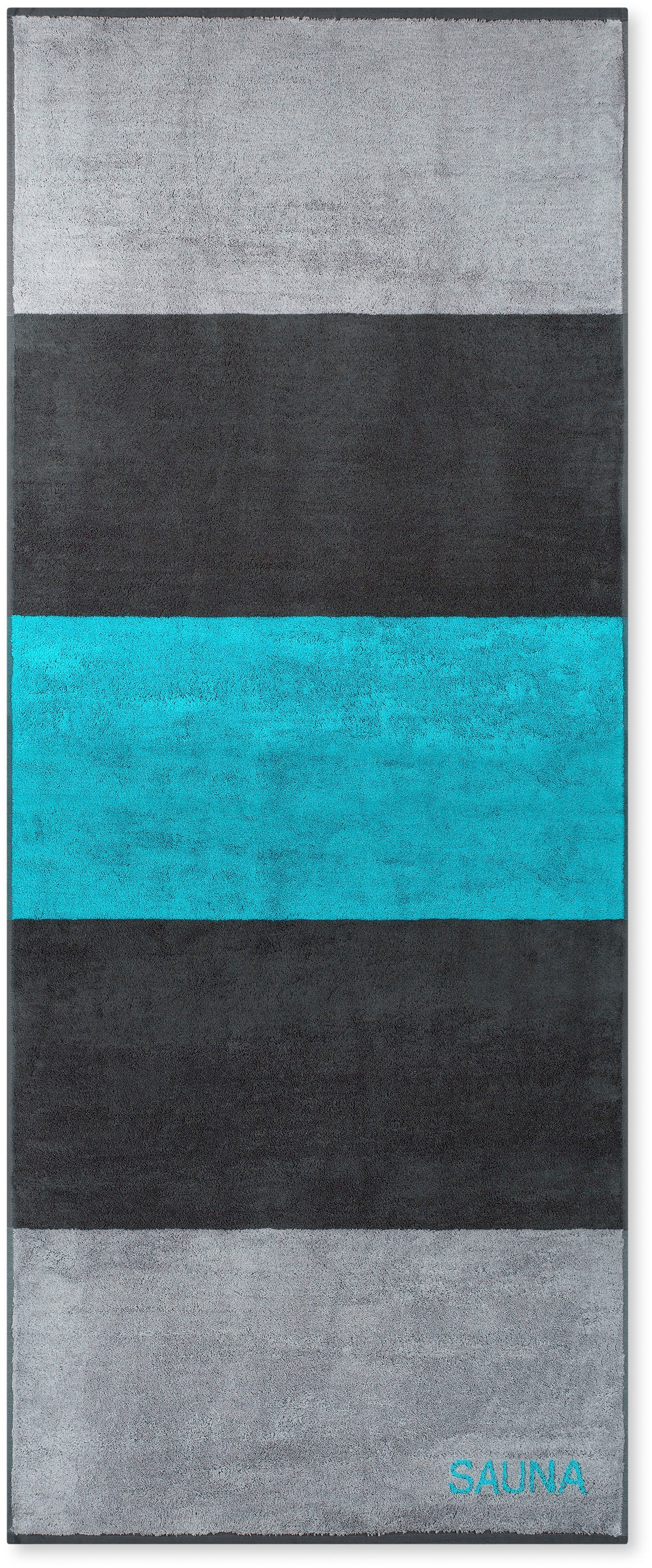 ROSS Saunatuch »breiter Querstreifen SAUNA« aus feinster Baumwolle