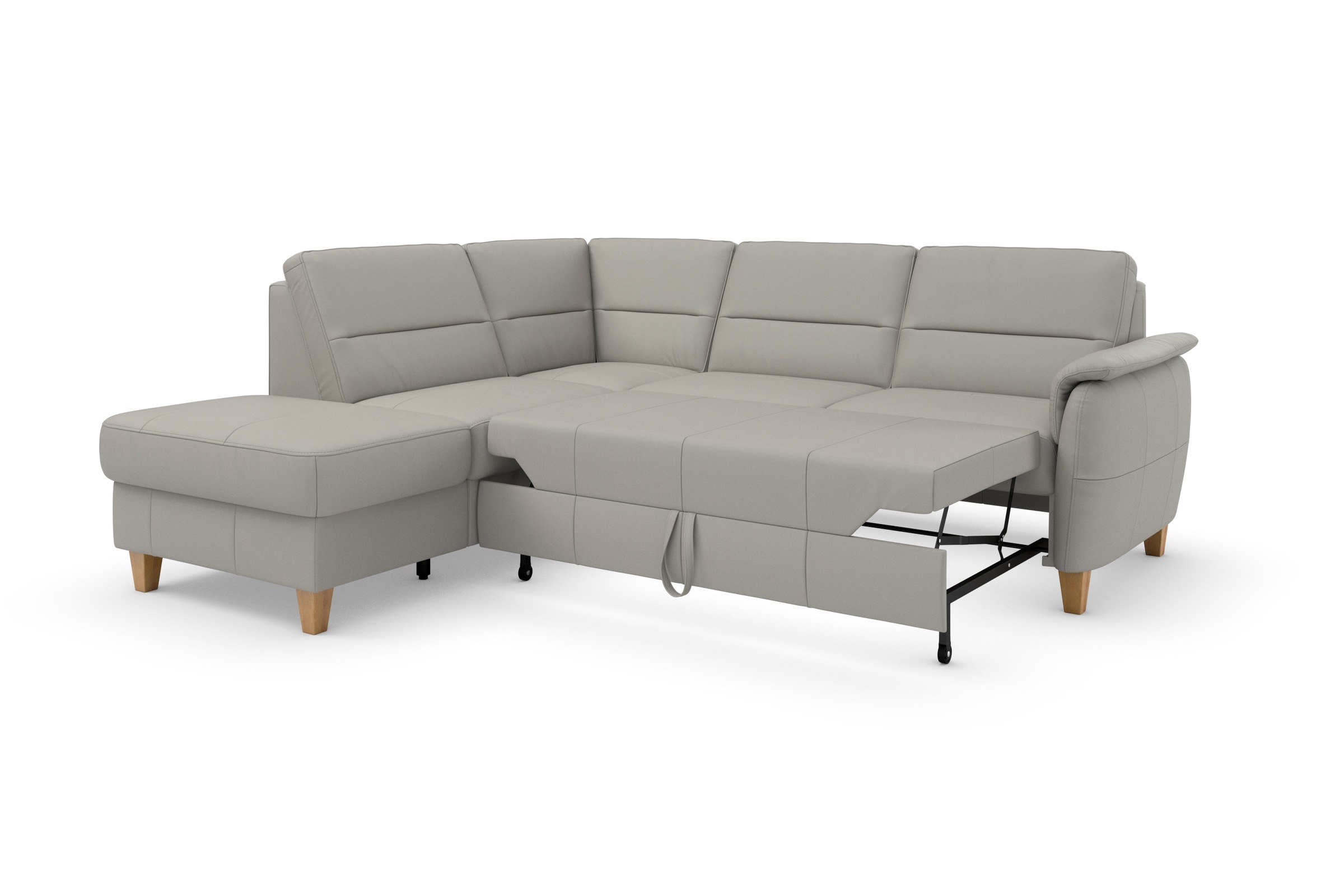 Home affaire Ecksofa »Palmera L-Form«, Federkern, wahlweise mit Bettfunktion und mit/ohne Stauraum