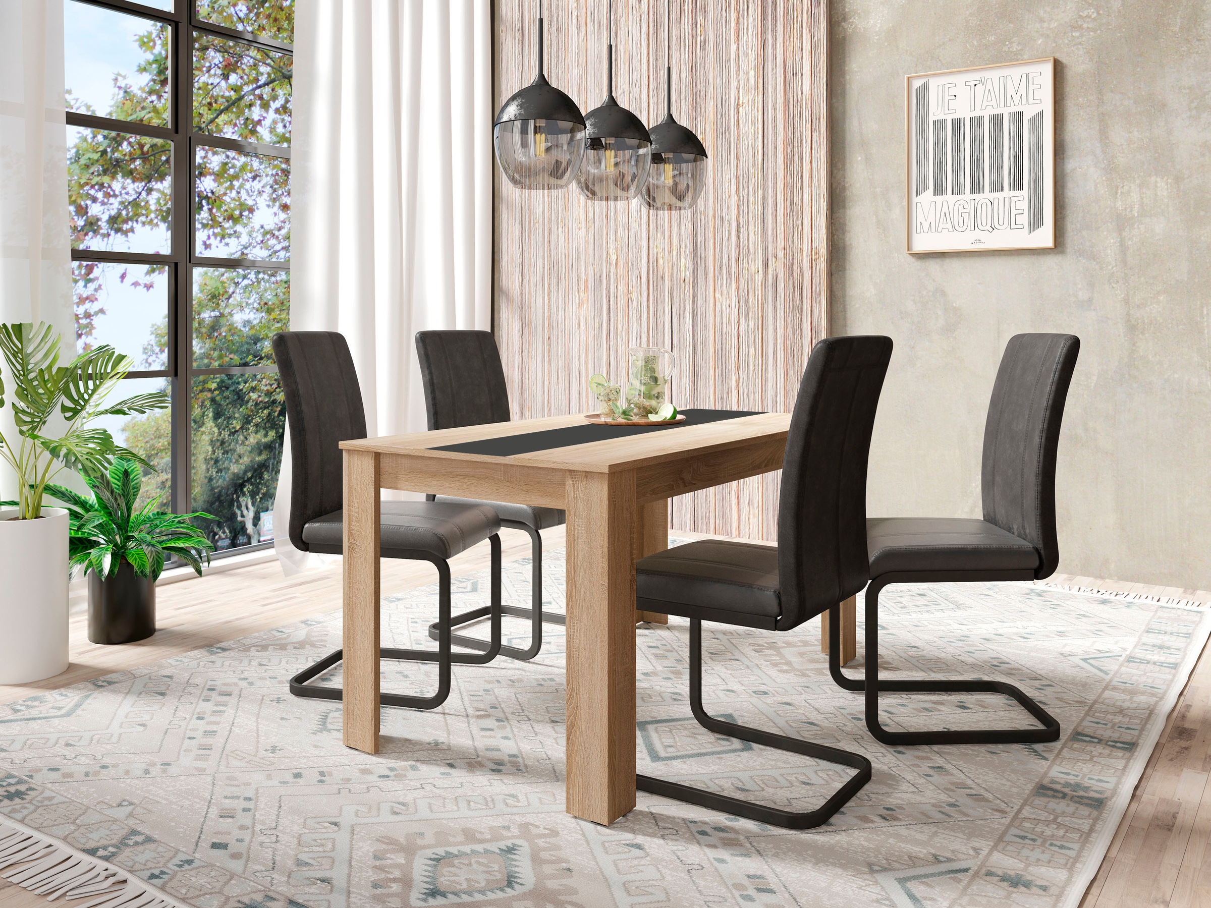 byLIVING Esstisch »Nori«, Breite 120, 140 oder 160 cm, Mittelplatte wendbar günstig online kaufen