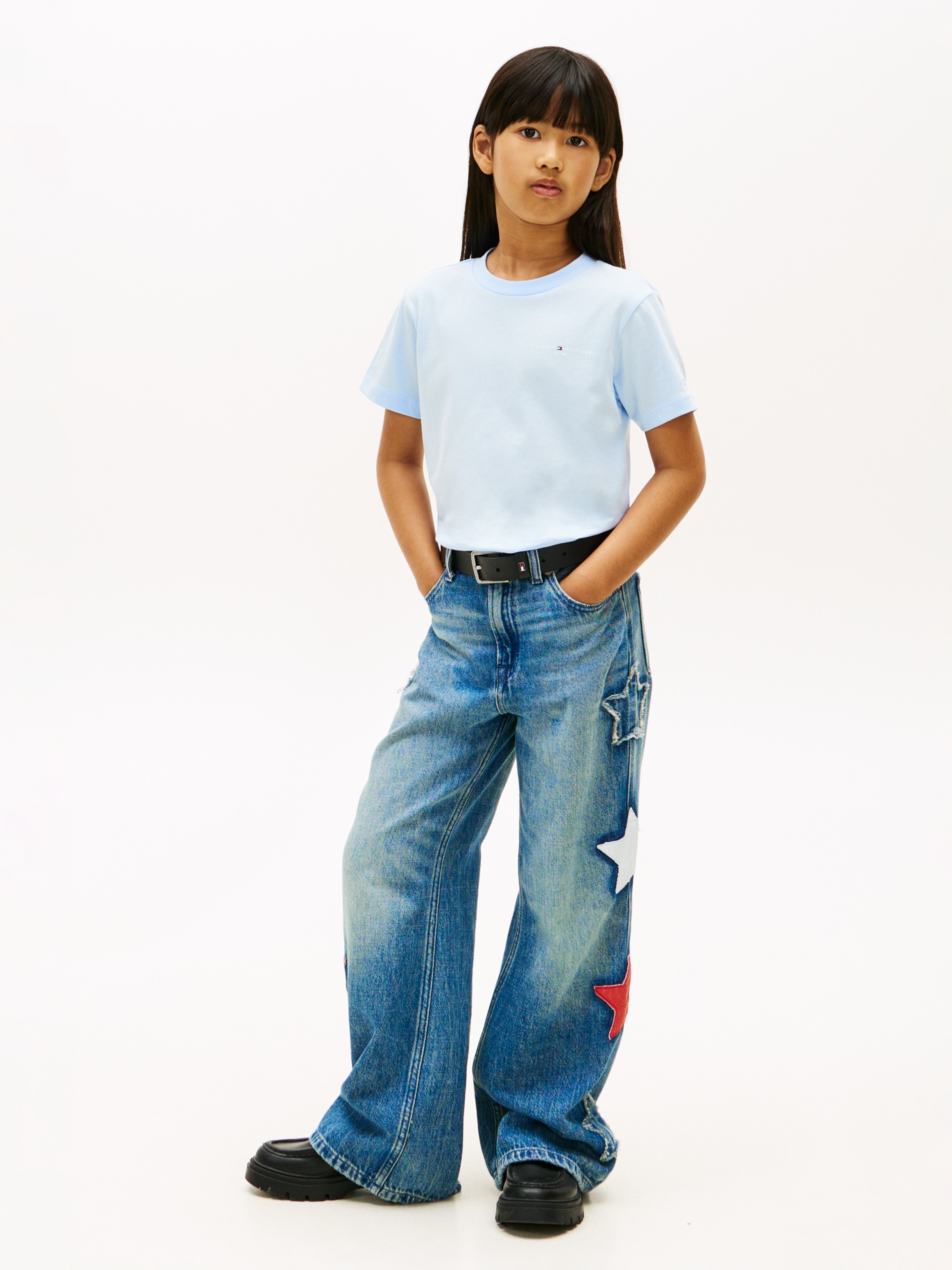 Tommy Hilfiger T-Shirt »MINI CORP T-SHIRT« Kinder bis 16 Jahre, Rundhals